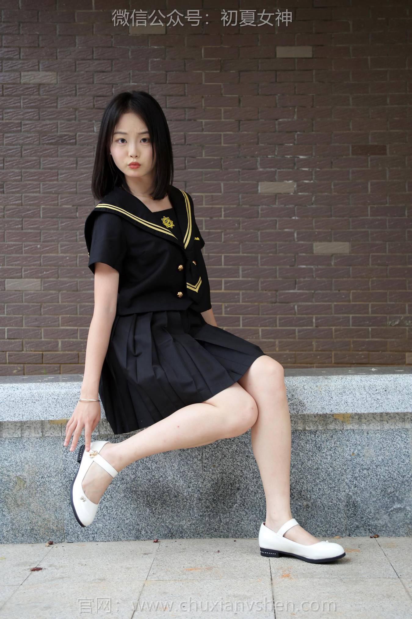 图片[33]-初夏女神 NO.216 双双 黑系水手服[100P] – 速更版-美库