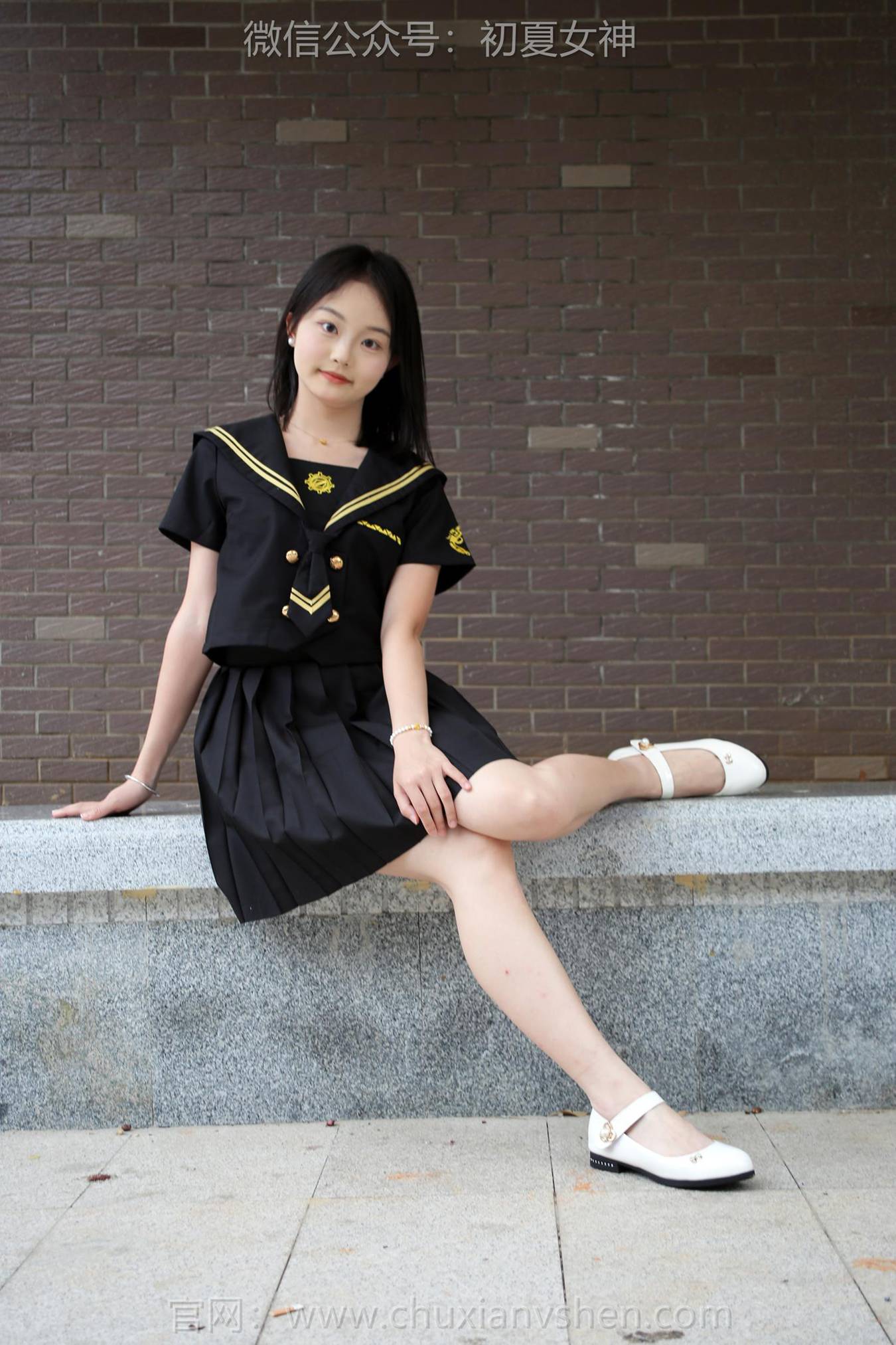 图片[34]-初夏女神 NO.216 双双 黑系水手服[100P] – 速更版-美库