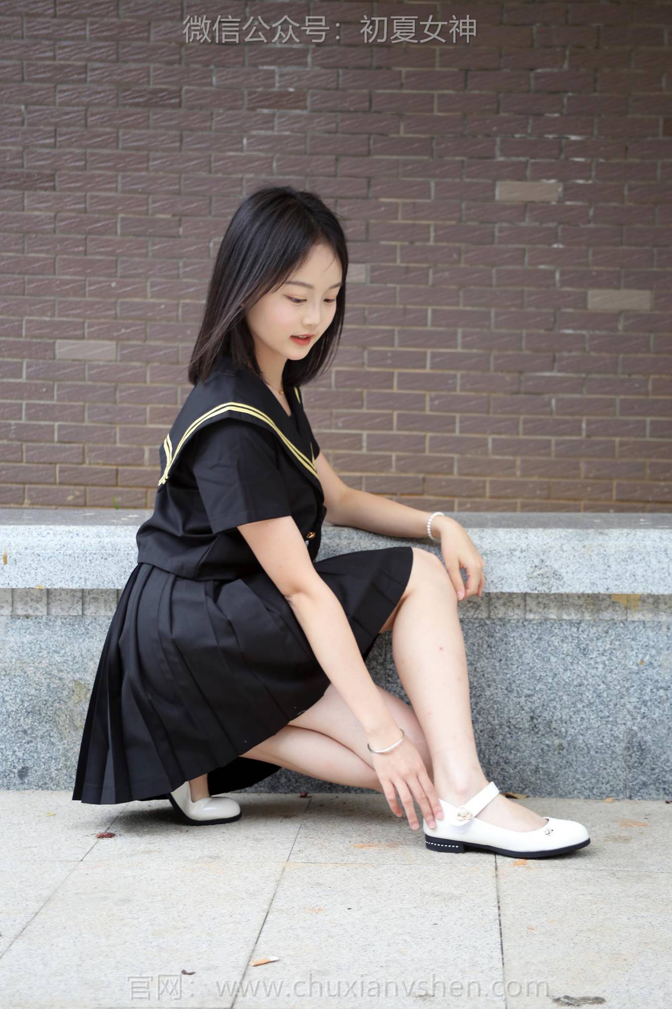 图片[36]-初夏女神 NO.216 双双 黑系水手服[100P] – 速更版-美库