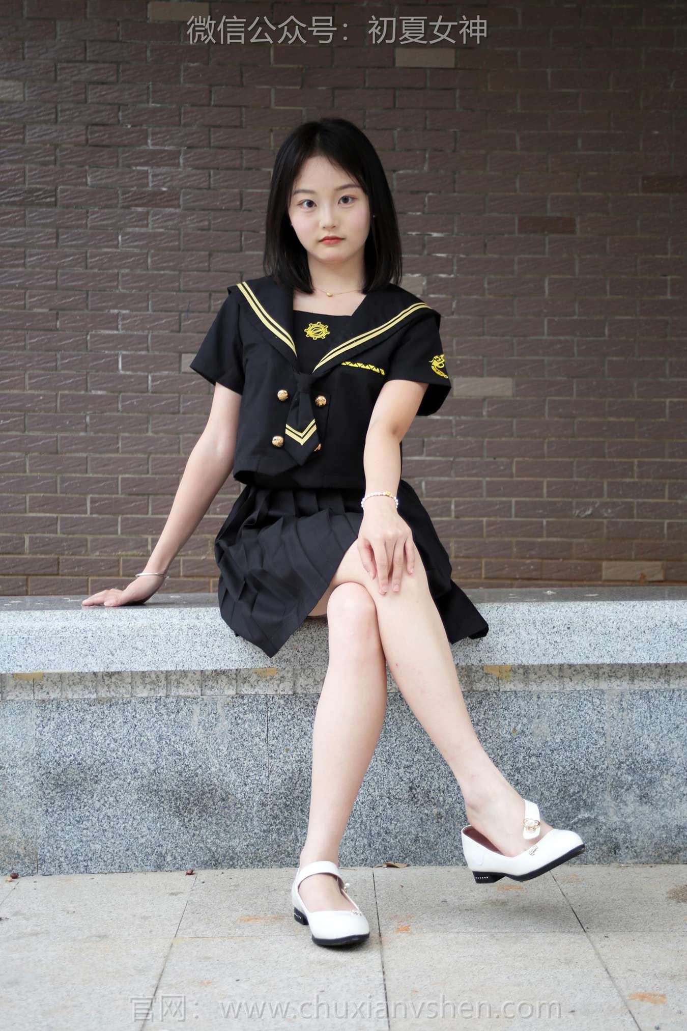 图片[44]-初夏女神 NO.216 双双 黑系水手服[100P] – 速更版-美库