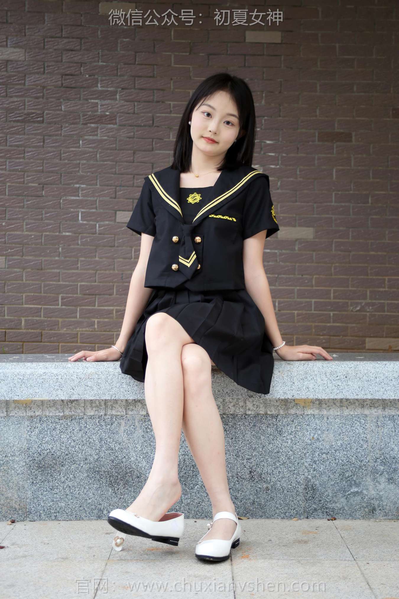 图片[47]-初夏女神 NO.216 双双 黑系水手服[100P] – 速更版-美库