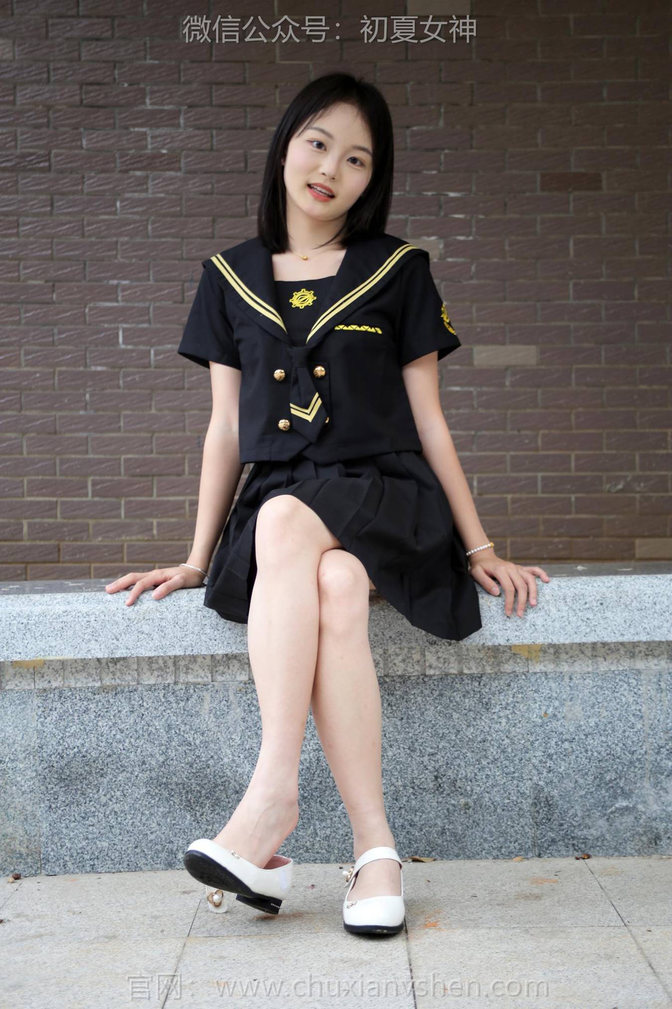 图片[48]-初夏女神 NO.216 双双 黑系水手服[100P] – 速更版-美库