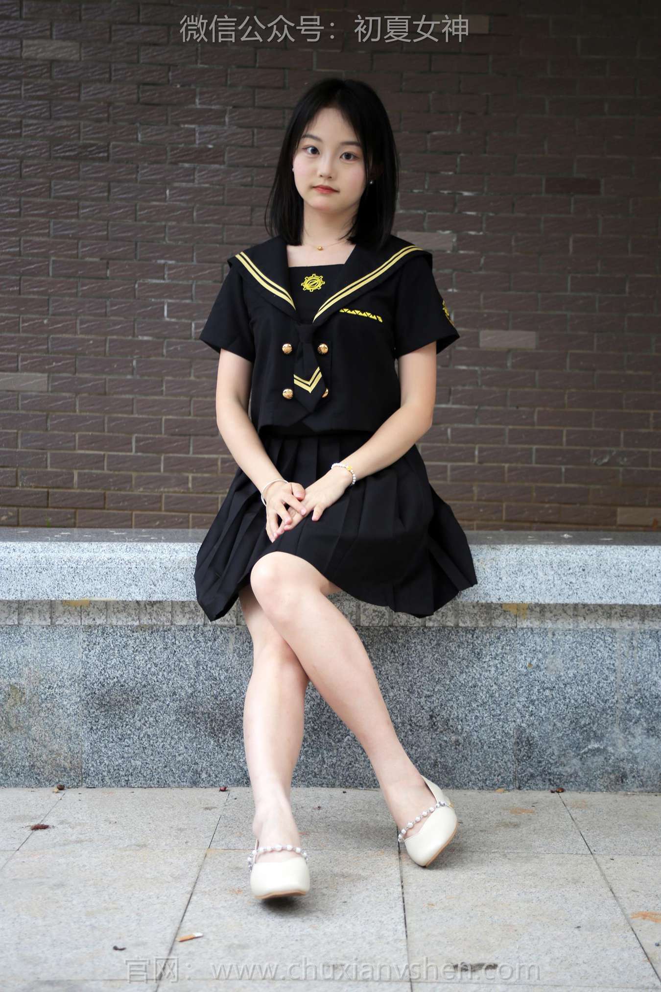 图片[54]-初夏女神 NO.216 双双 黑系水手服[100P] – 速更版-美库