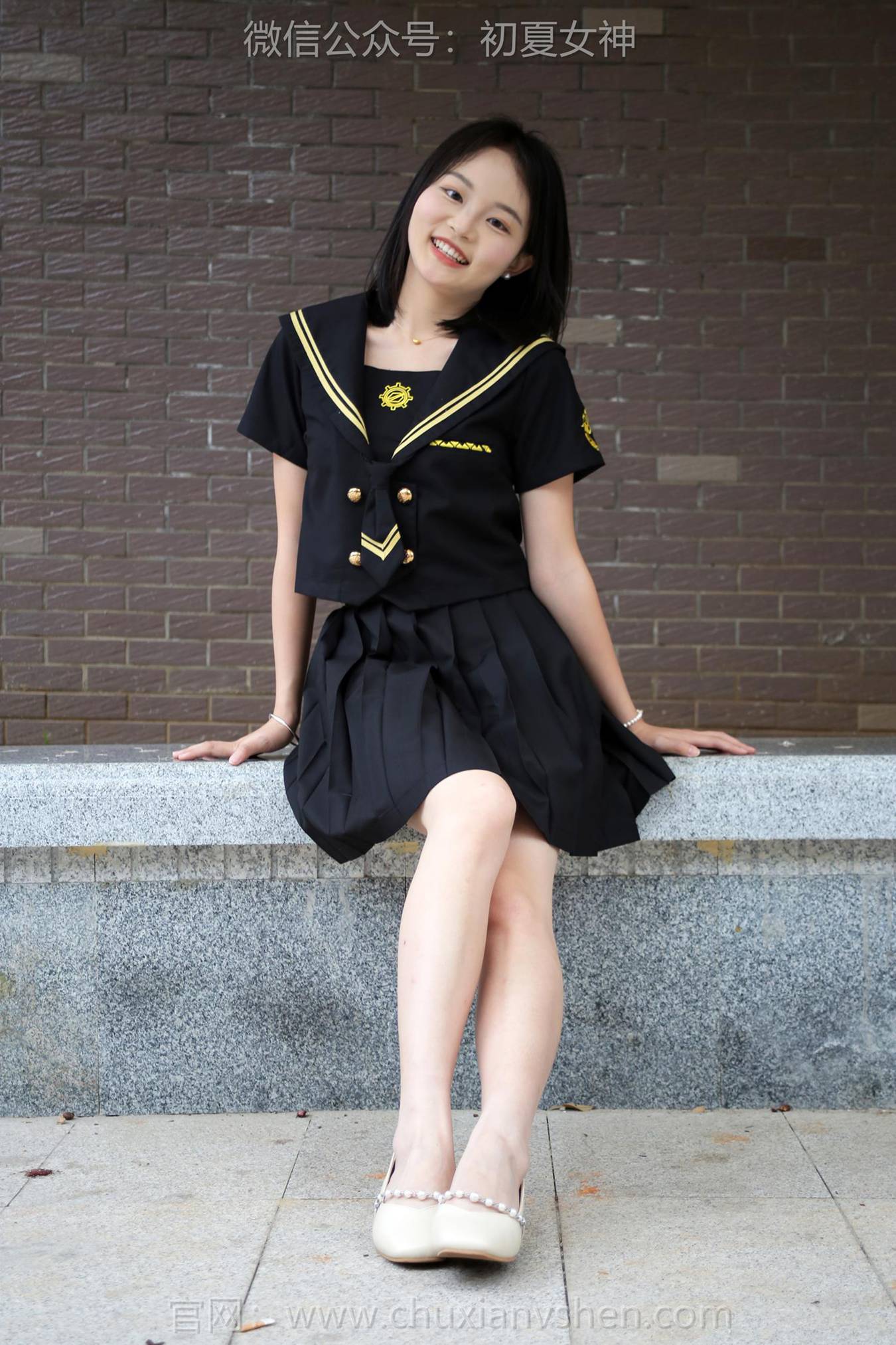 图片[55]-初夏女神 NO.216 双双 黑系水手服[100P] – 速更版-美库