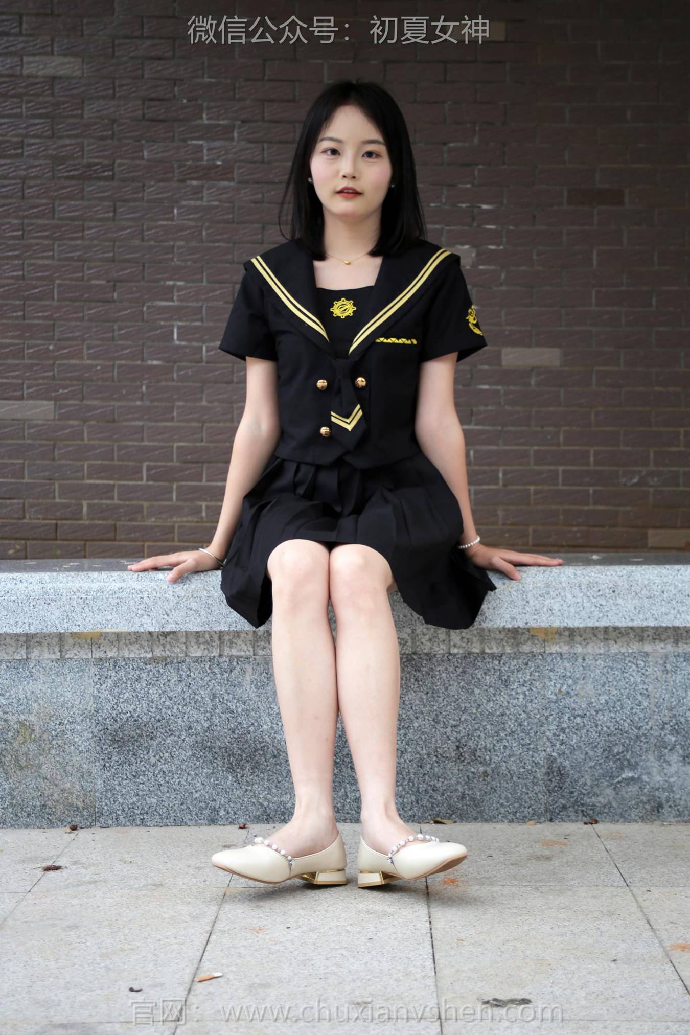 图片[58]-初夏女神 NO.216 双双 黑系水手服[100P] – 速更版-美库