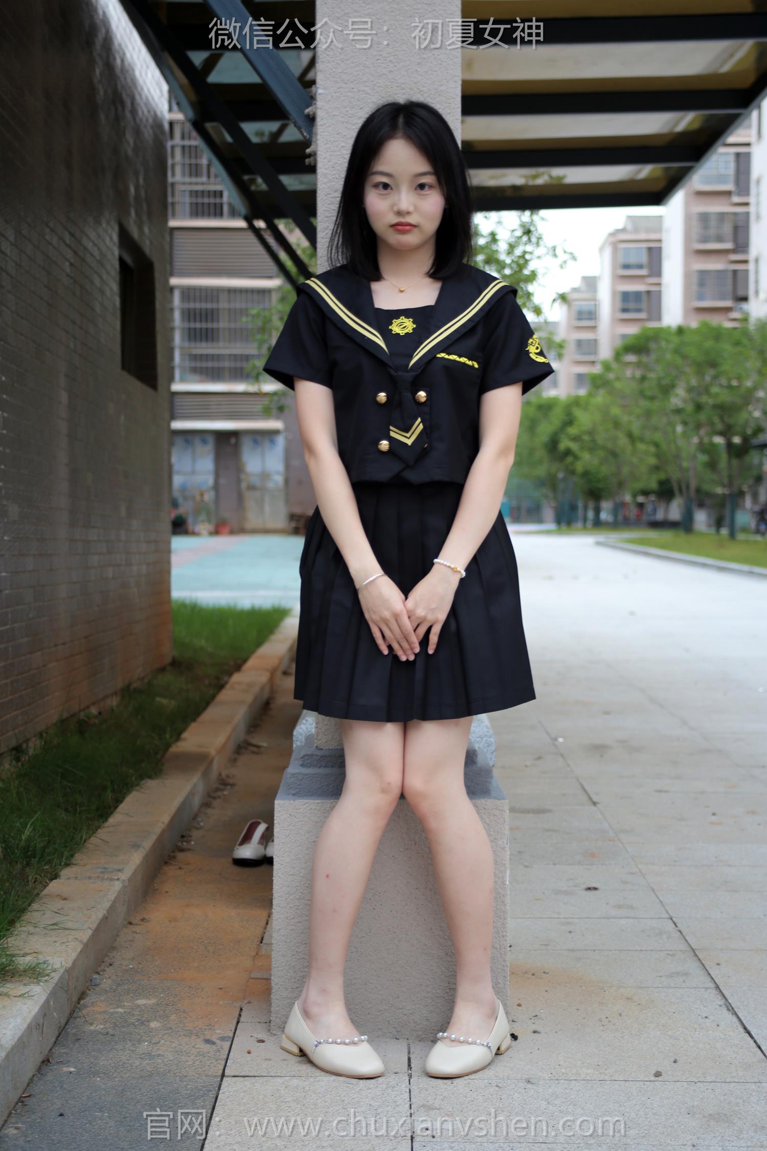 图片[65]-初夏女神 NO.216 双双 黑系水手服[100P] – 速更版-美库