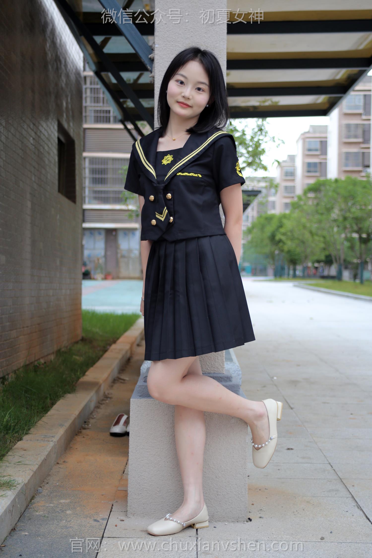 图片[67]-初夏女神 NO.216 双双 黑系水手服[100P] – 速更版-美库