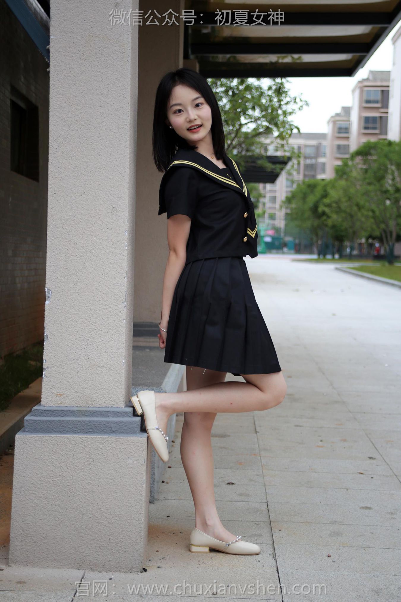 图片[68]-初夏女神 NO.216 双双 黑系水手服[100P] – 速更版-美库