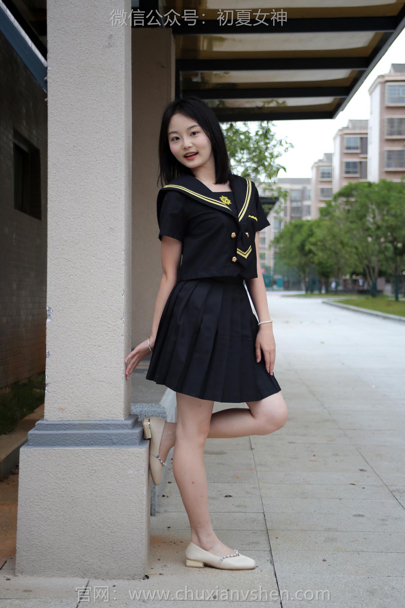 图片[70]-初夏女神 NO.216 双双 黑系水手服[100P] – 速更版-美库