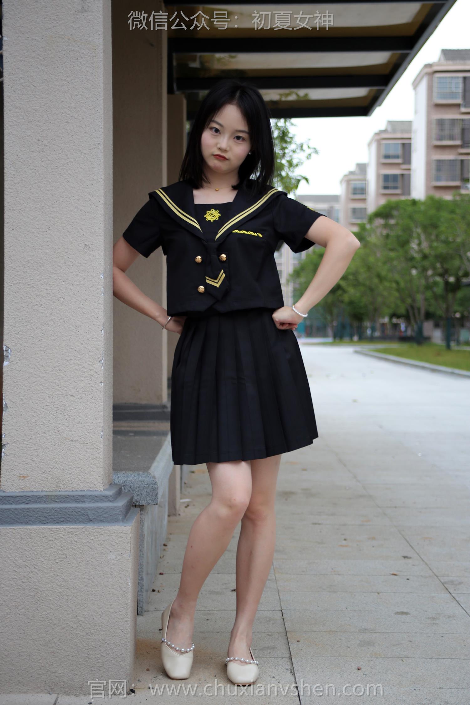 图片[74]-初夏女神 NO.216 双双 黑系水手服[100P] – 速更版-美库