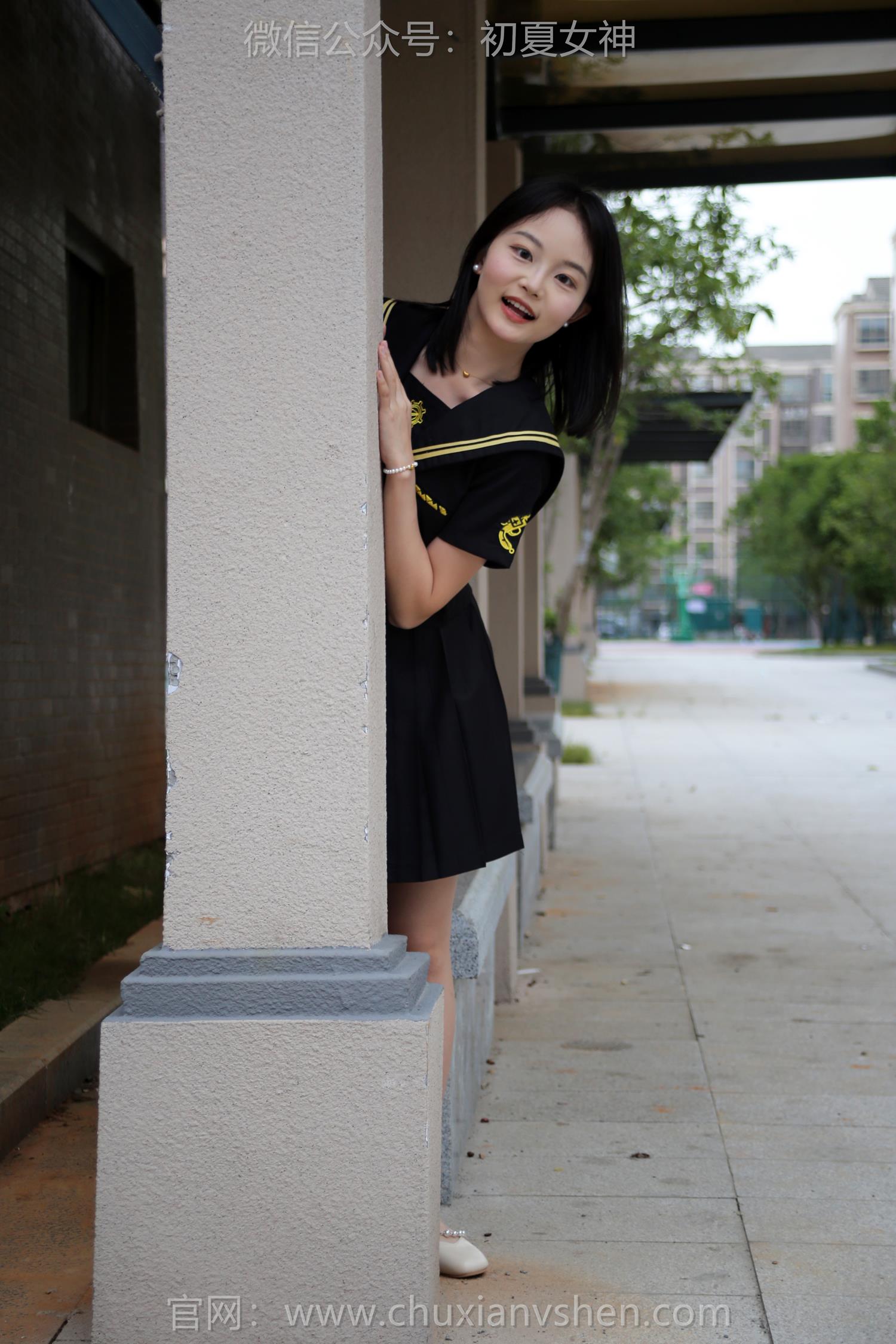 图片[76]-初夏女神 NO.216 双双 黑系水手服[100P] – 速更版-美库