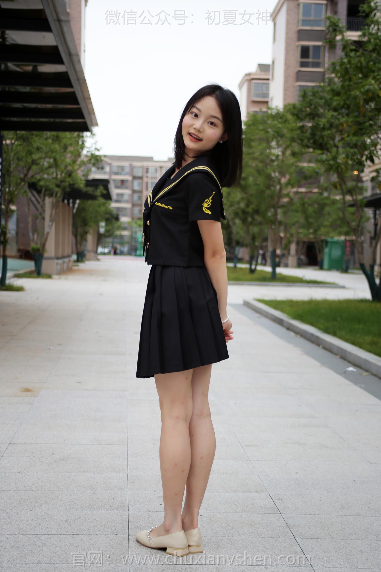 图片[89]-初夏女神 NO.216 双双 黑系水手服[100P] – 速更版-美库