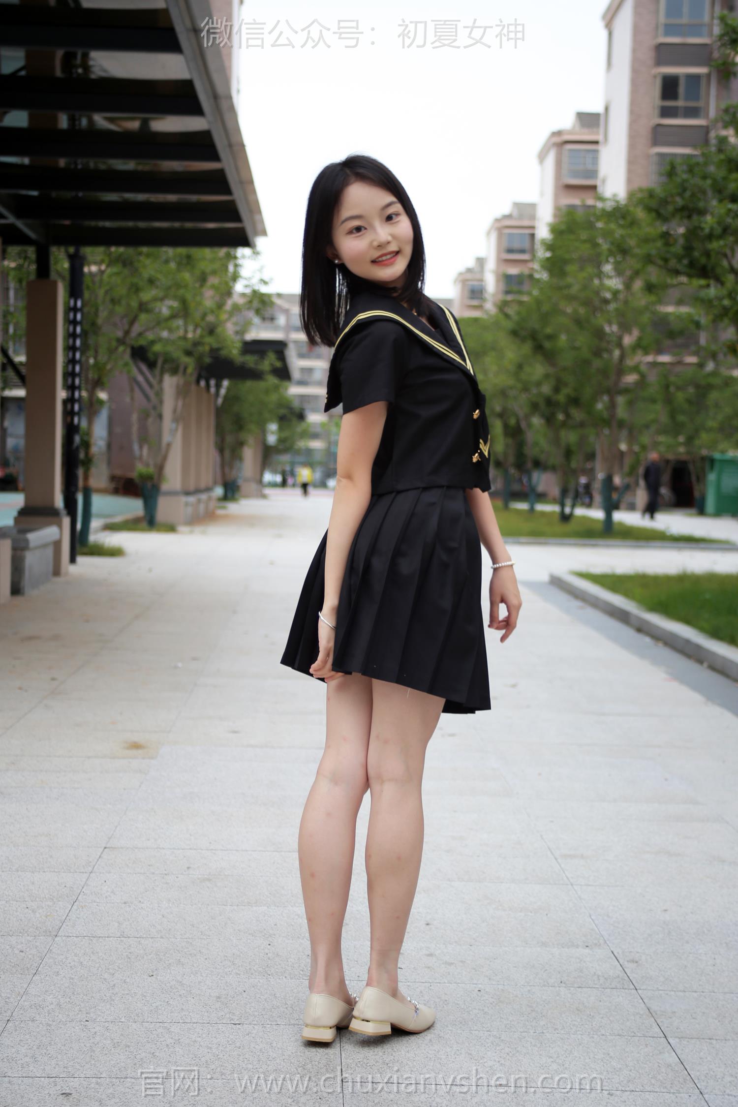 图片[91]-初夏女神 NO.216 双双 黑系水手服[100P] – 速更版-美库