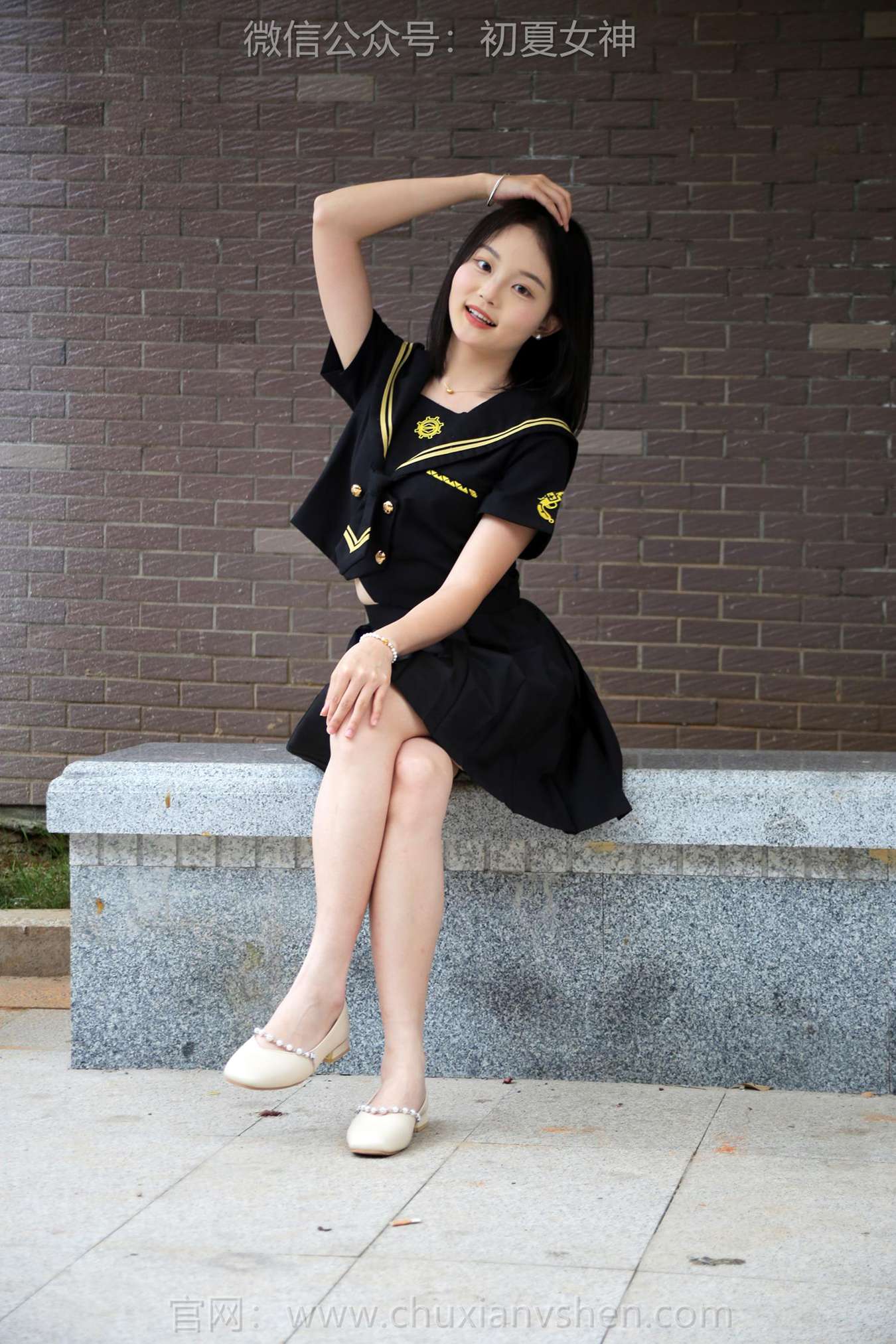 图片[92]-初夏女神 NO.216 双双 黑系水手服[100P] – 速更版-美库