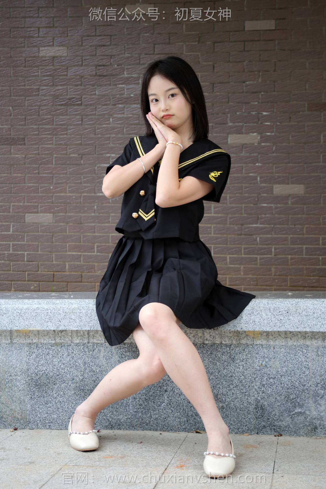 图片[96]-初夏女神 NO.216 双双 黑系水手服[100P] – 速更版-美库