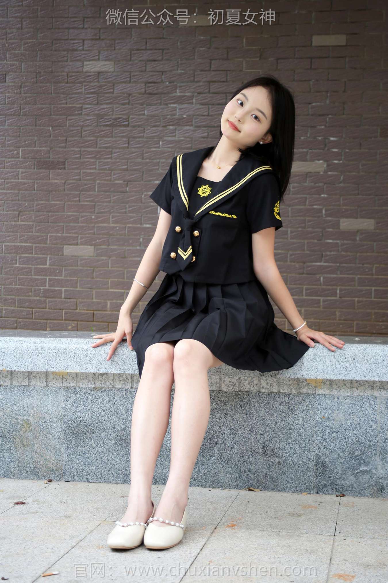 图片[97]-初夏女神 NO.216 双双 黑系水手服[100P] – 速更版-美库