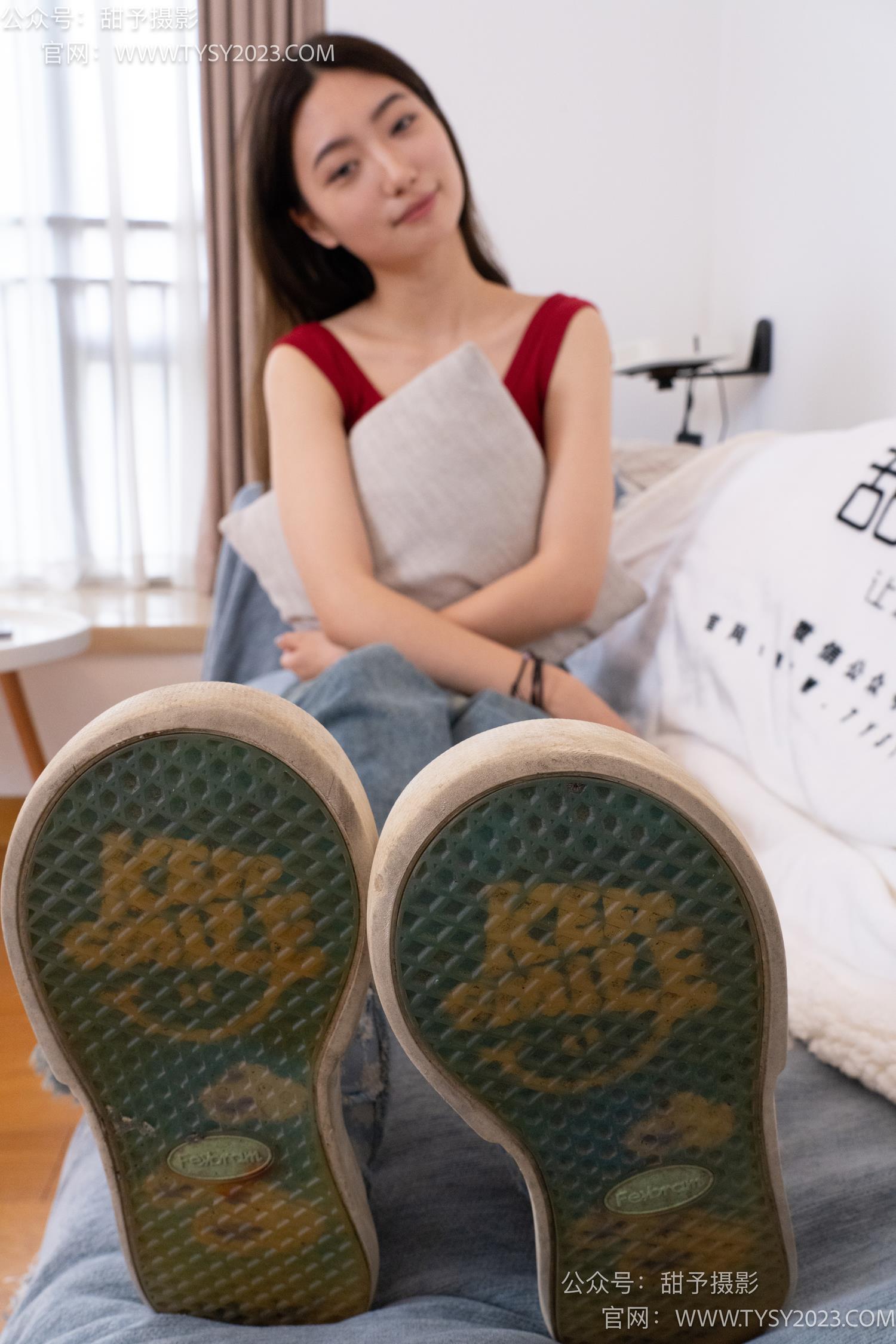 图片[13]-甜予摄影 NO.064 雪梨-帆布鞋、白棉袜、肉丝（脚尖加固款）[130P] – 速更版-美库