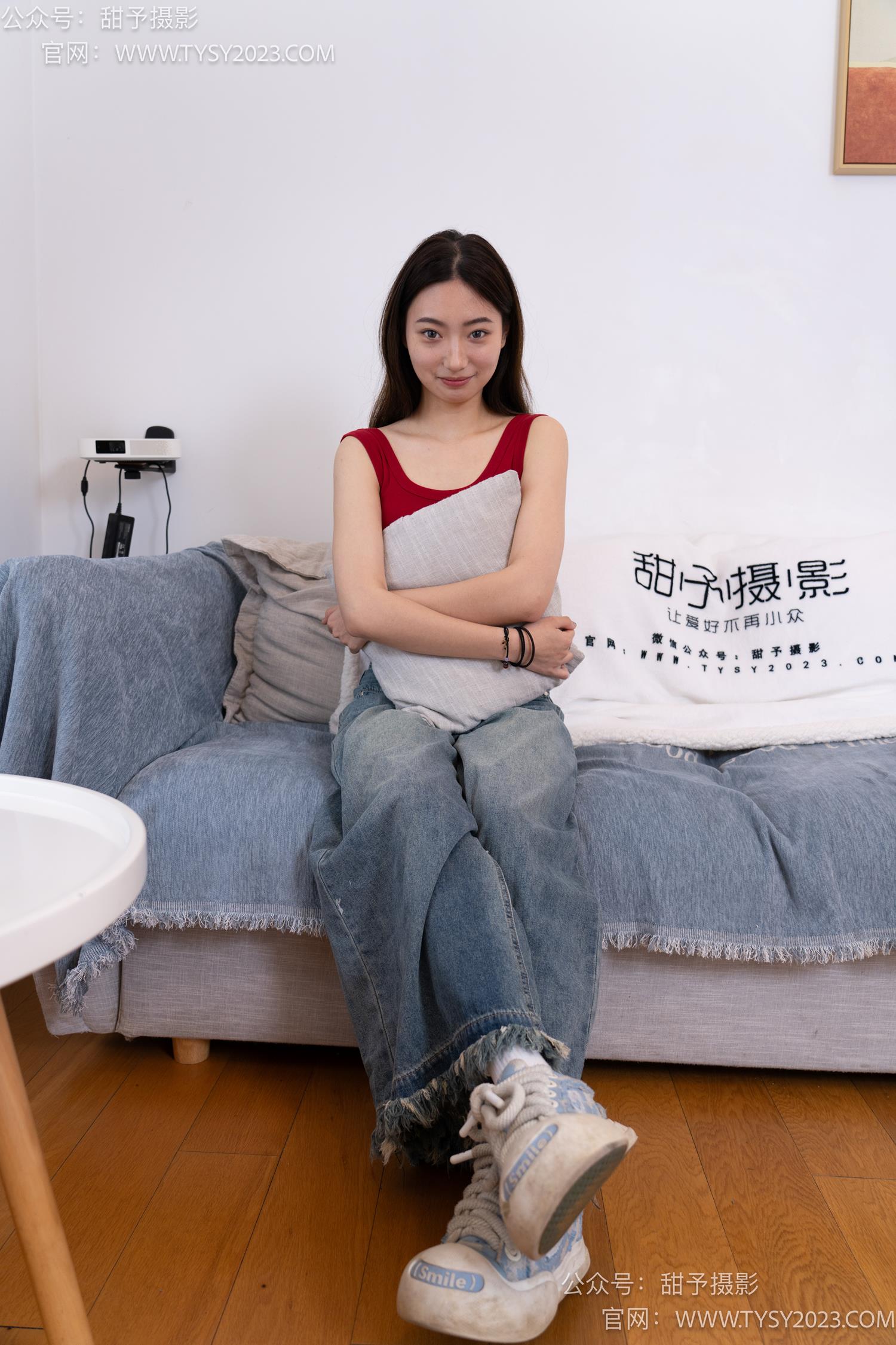 图片[123]-甜予摄影 NO.064 雪梨-帆布鞋、白棉袜、肉丝（脚尖加固款）[130P] – 速更版-美库