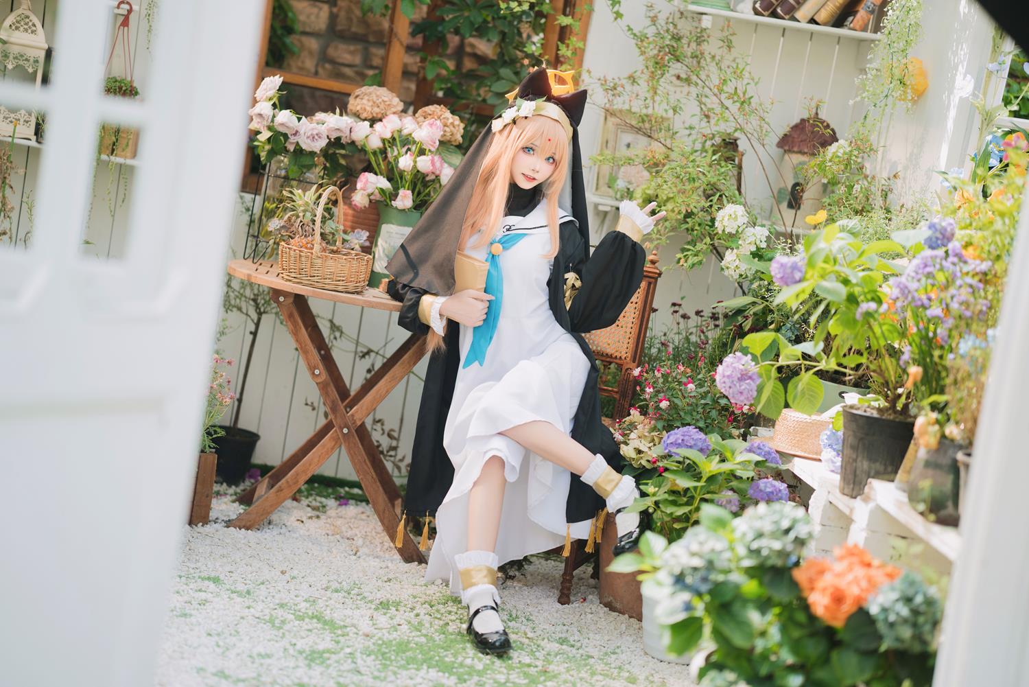 图片[32]-艾西aiwest  碧蓝档案 伊落玛丽 修女[33P] – 速更版-美库