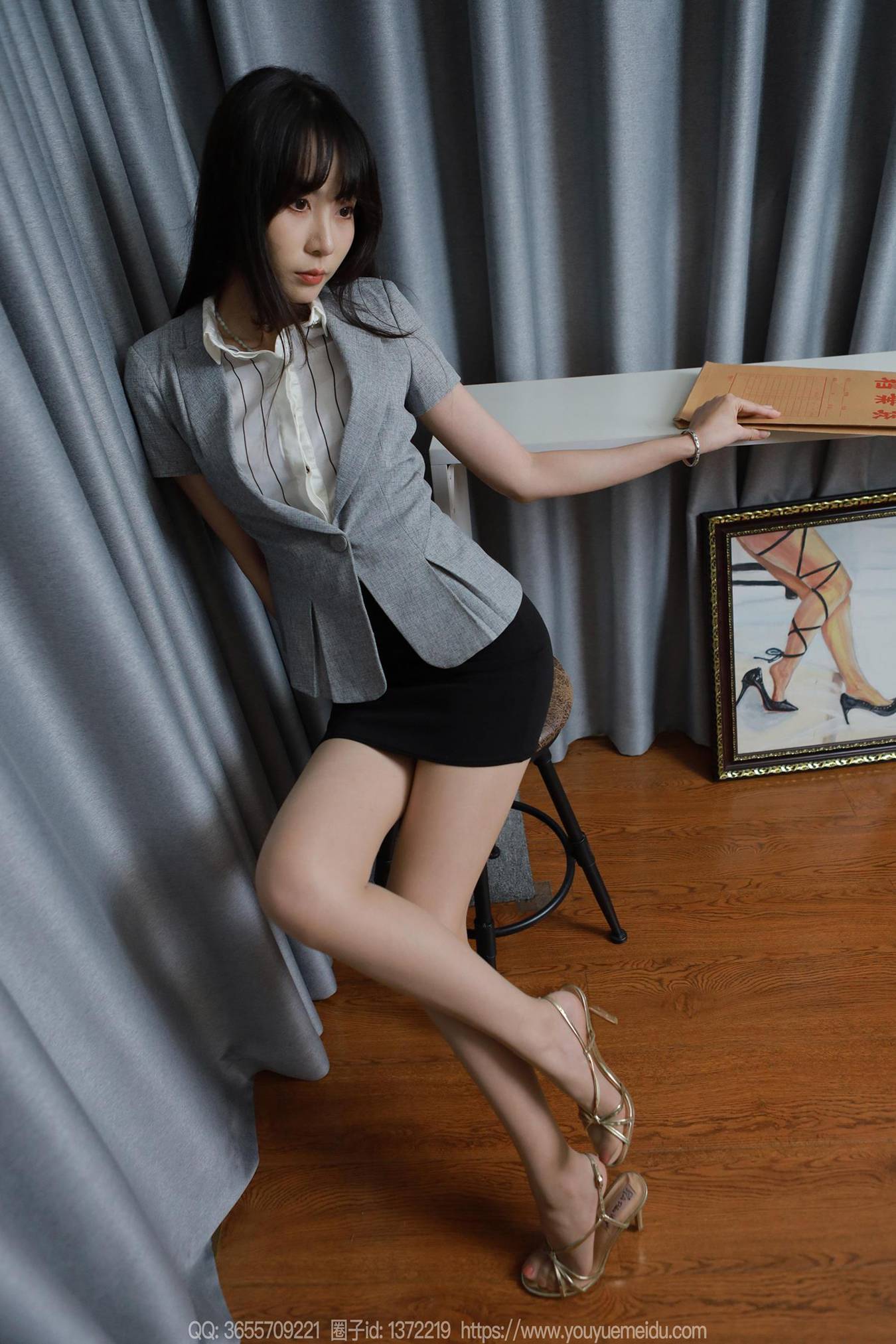 图片[51]-[IESS异思趣向] 2024.08.12 丝享家1817：团团《长腿档案员》（上）[89P] – 速更版-美库