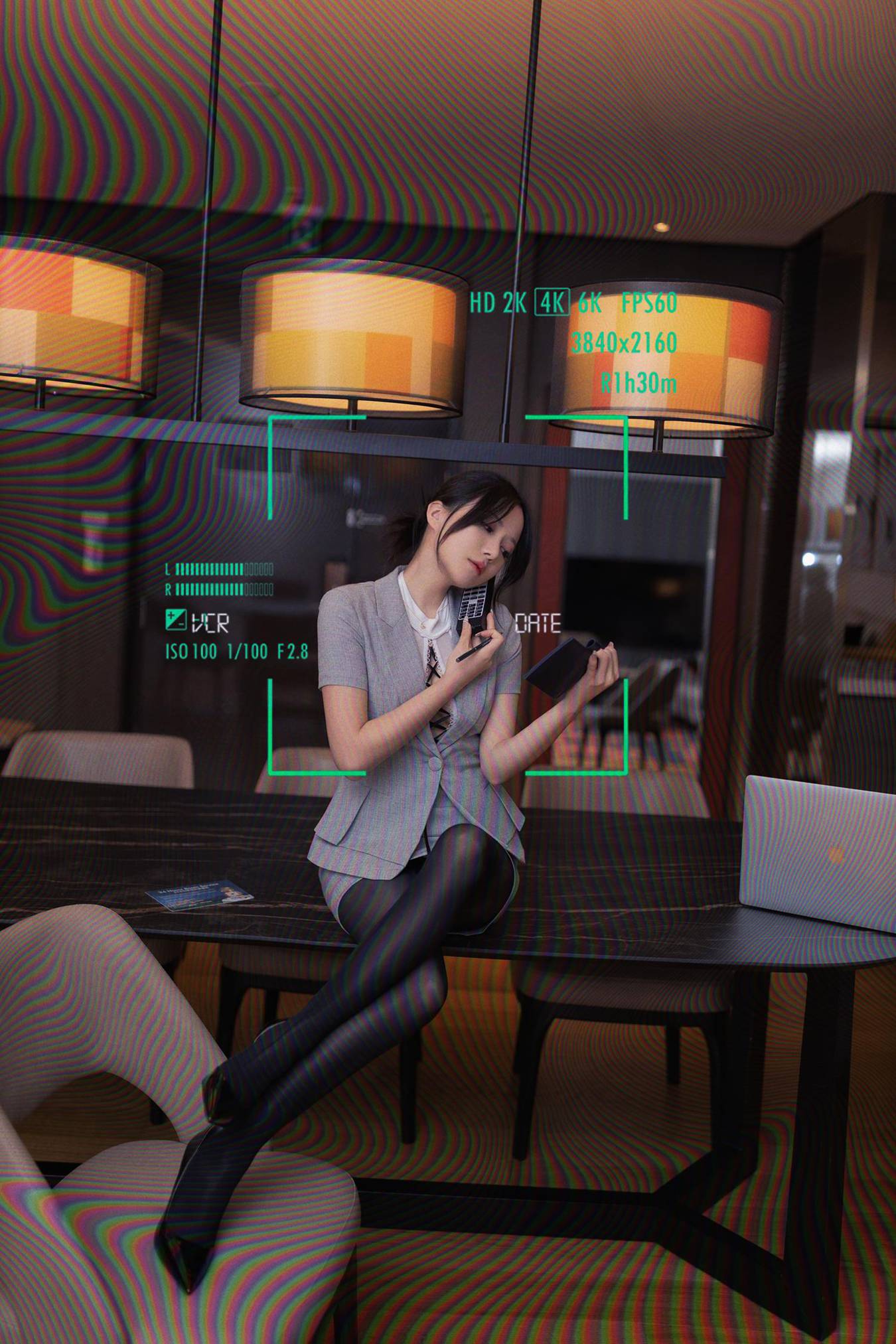 图片[23]-秀人名模鱼子酱Fish《他的监控电话》[22P] – 速更版-美库