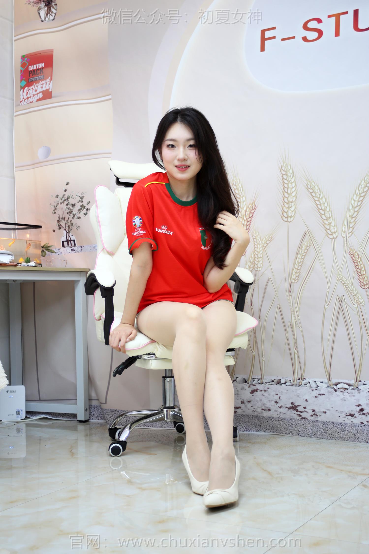 图片[90]-初夏女神 NO.220 环环 红色球服[100P] – 速更版-美库