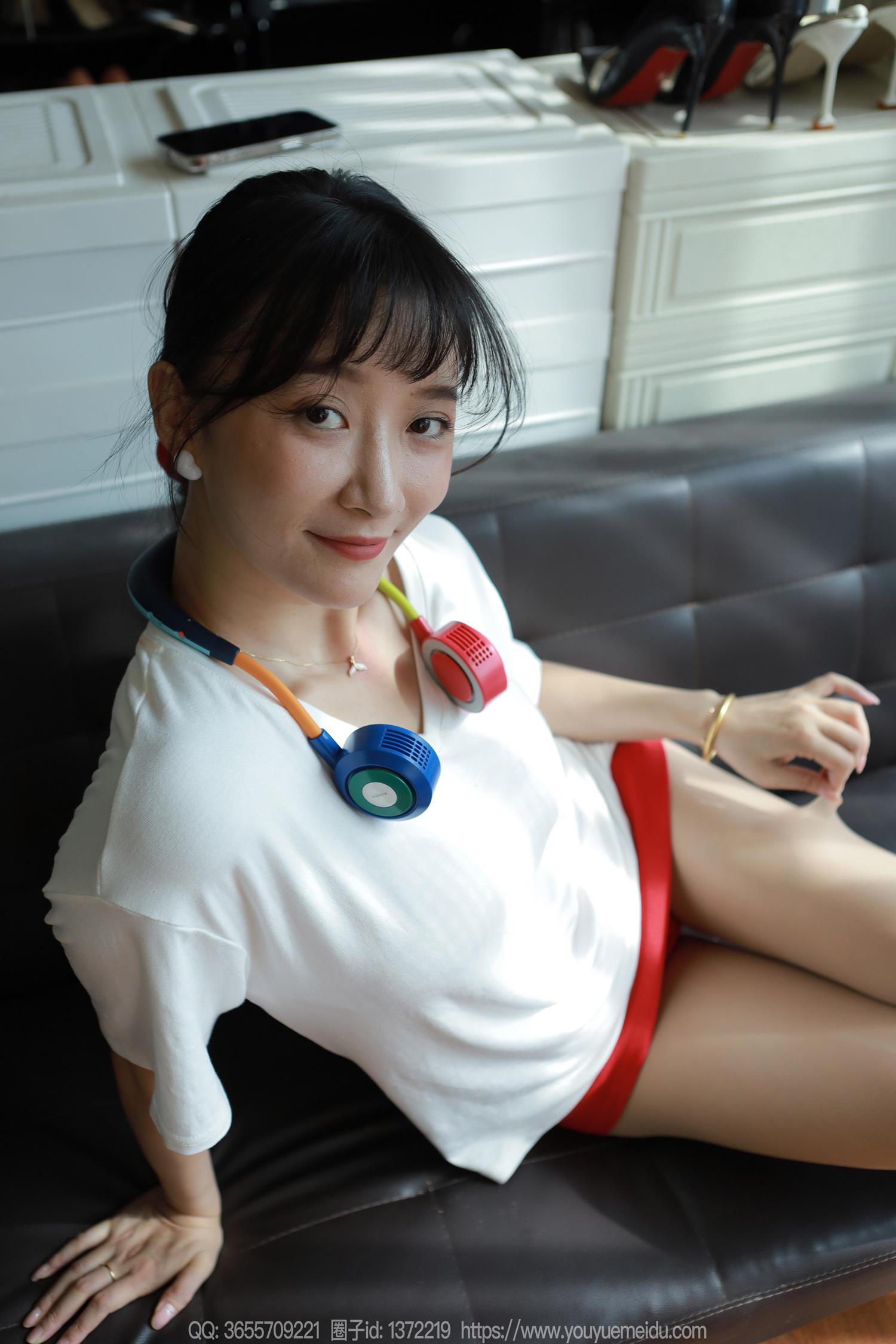 图片[41]-[IESS异思趣向] 2024.08.22 丝享家1826：秋秋《白T红裙》[82P] – 速更版-美库