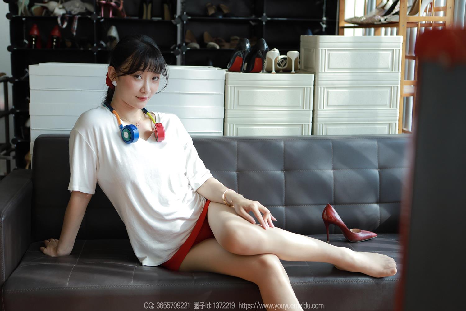 图片[45]-[IESS异思趣向] 2024.08.22 丝享家1826：秋秋《白T红裙》[82P] – 速更版-美库