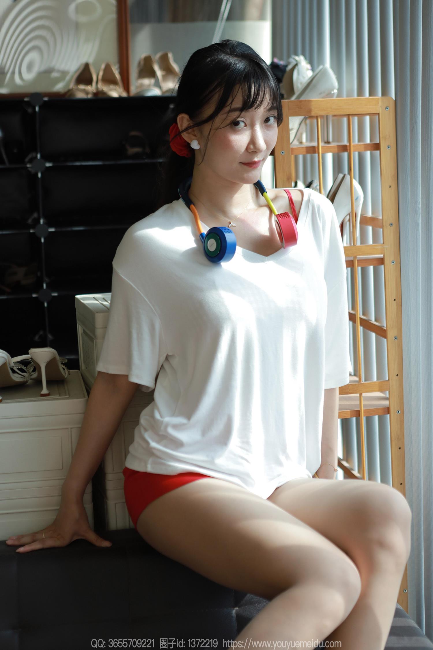 图片[68]-[IESS异思趣向] 2024.08.22 丝享家1826：秋秋《白T红裙》[82P] – 速更版-美库