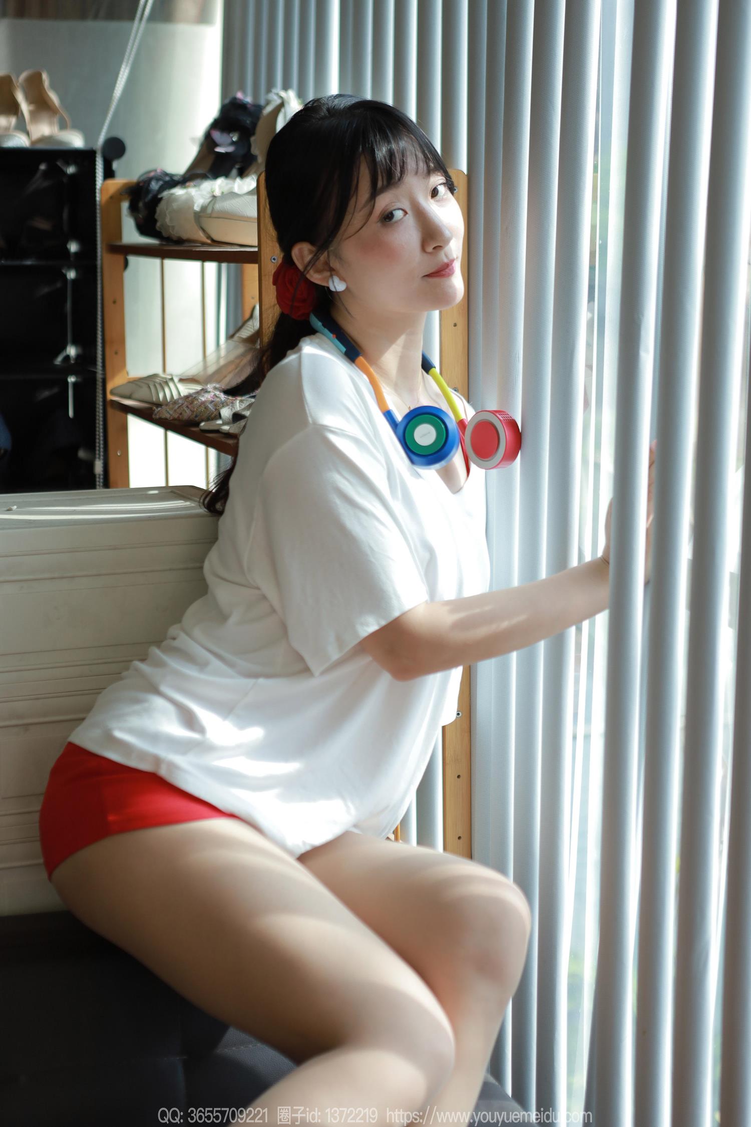 图片[69]-[IESS异思趣向] 2024.08.22 丝享家1826：秋秋《白T红裙》[82P] – 速更版-美库