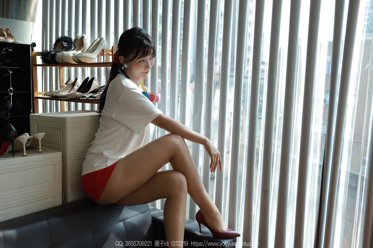 图片[71]-[IESS异思趣向] 2024.08.22 丝享家1826：秋秋《白T红裙》[82P] – 速更版-美库