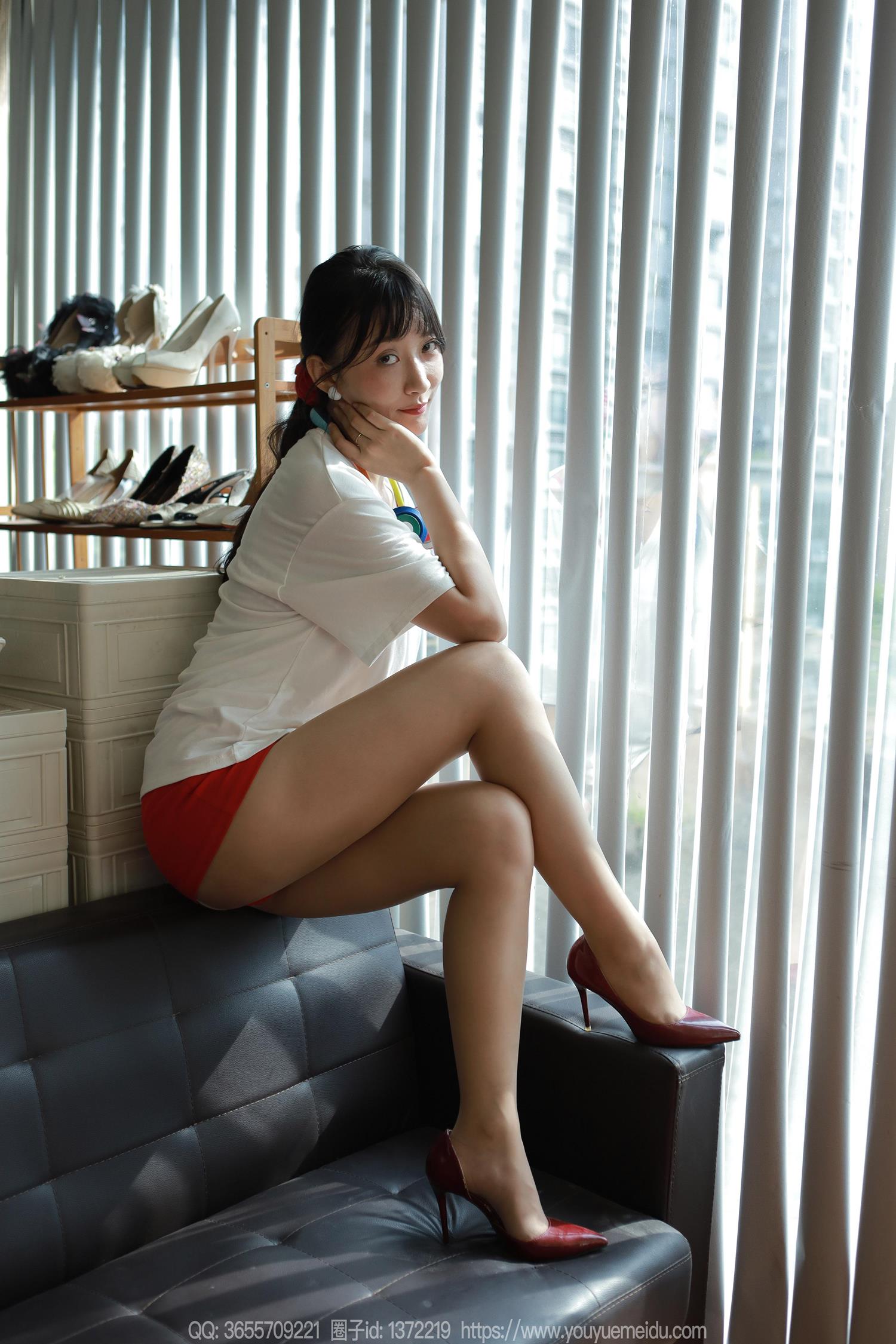 图片[72]-[IESS异思趣向] 2024.08.22 丝享家1826：秋秋《白T红裙》[82P] – 速更版-美库