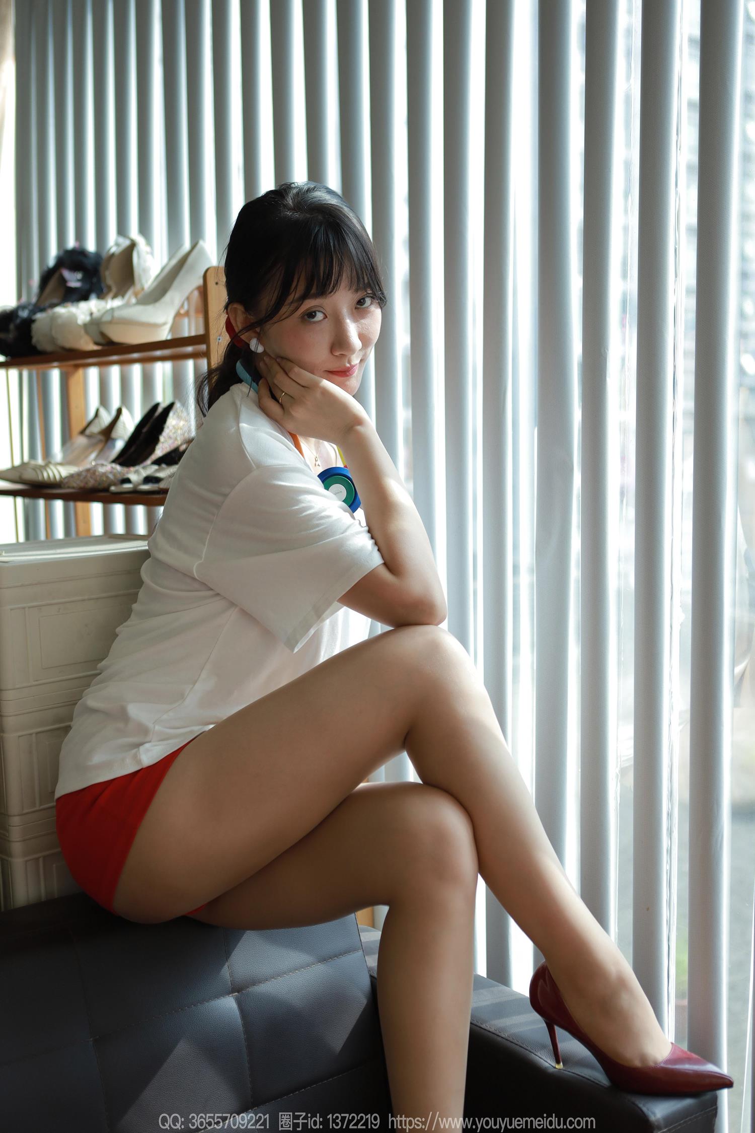 图片[73]-[IESS异思趣向] 2024.08.22 丝享家1826：秋秋《白T红裙》[82P] – 速更版-美库