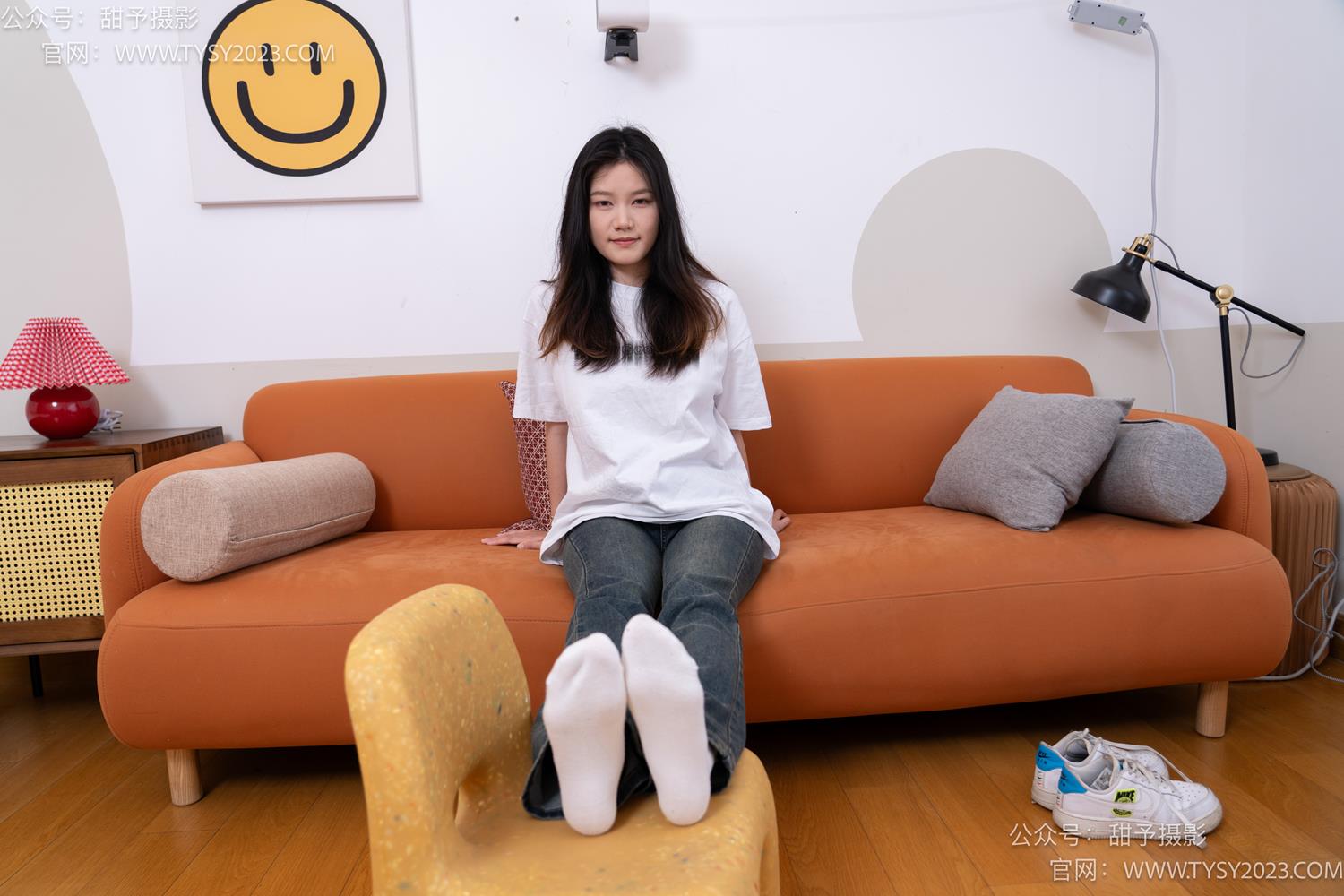 图片[73]-甜予摄影 NO.070 松松-板鞋、白棉袜、裸足[122P] – 速更版-美库