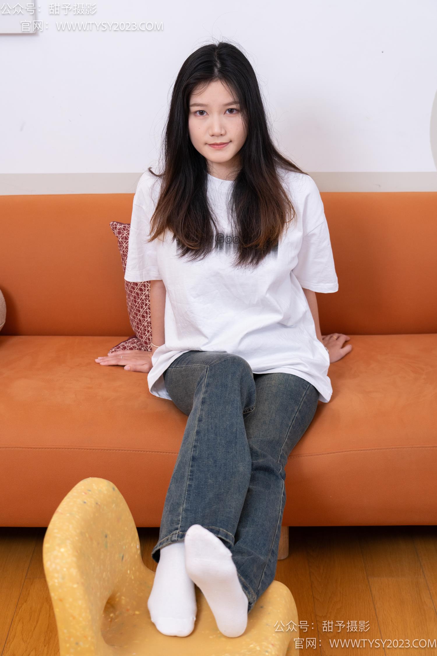 图片[76]-甜予摄影 NO.070 松松-板鞋、白棉袜、裸足[122P] – 速更版-美库