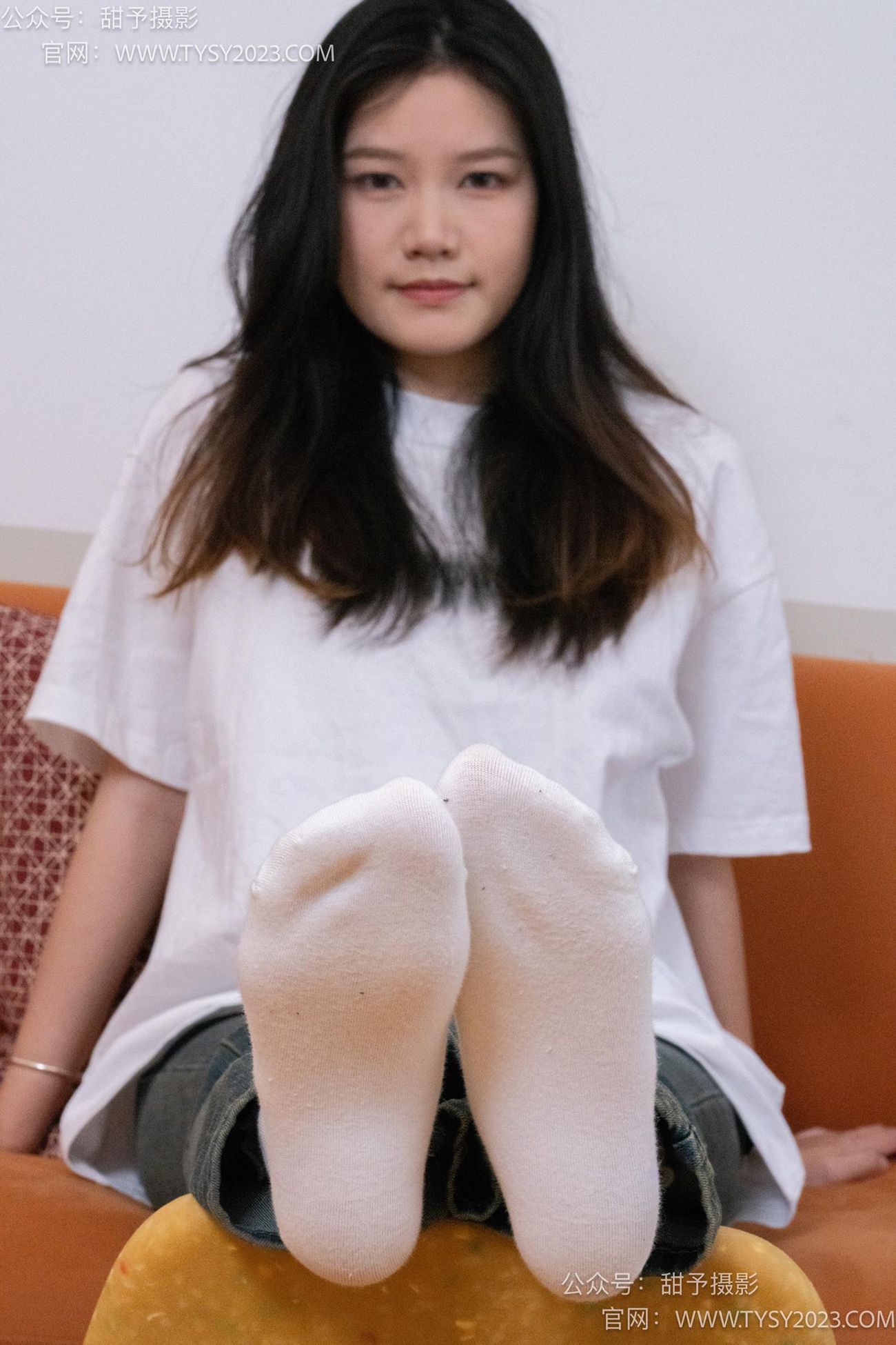 图片[79]-甜予摄影 NO.070 松松-板鞋、白棉袜、裸足[122P] – 速更版-美库