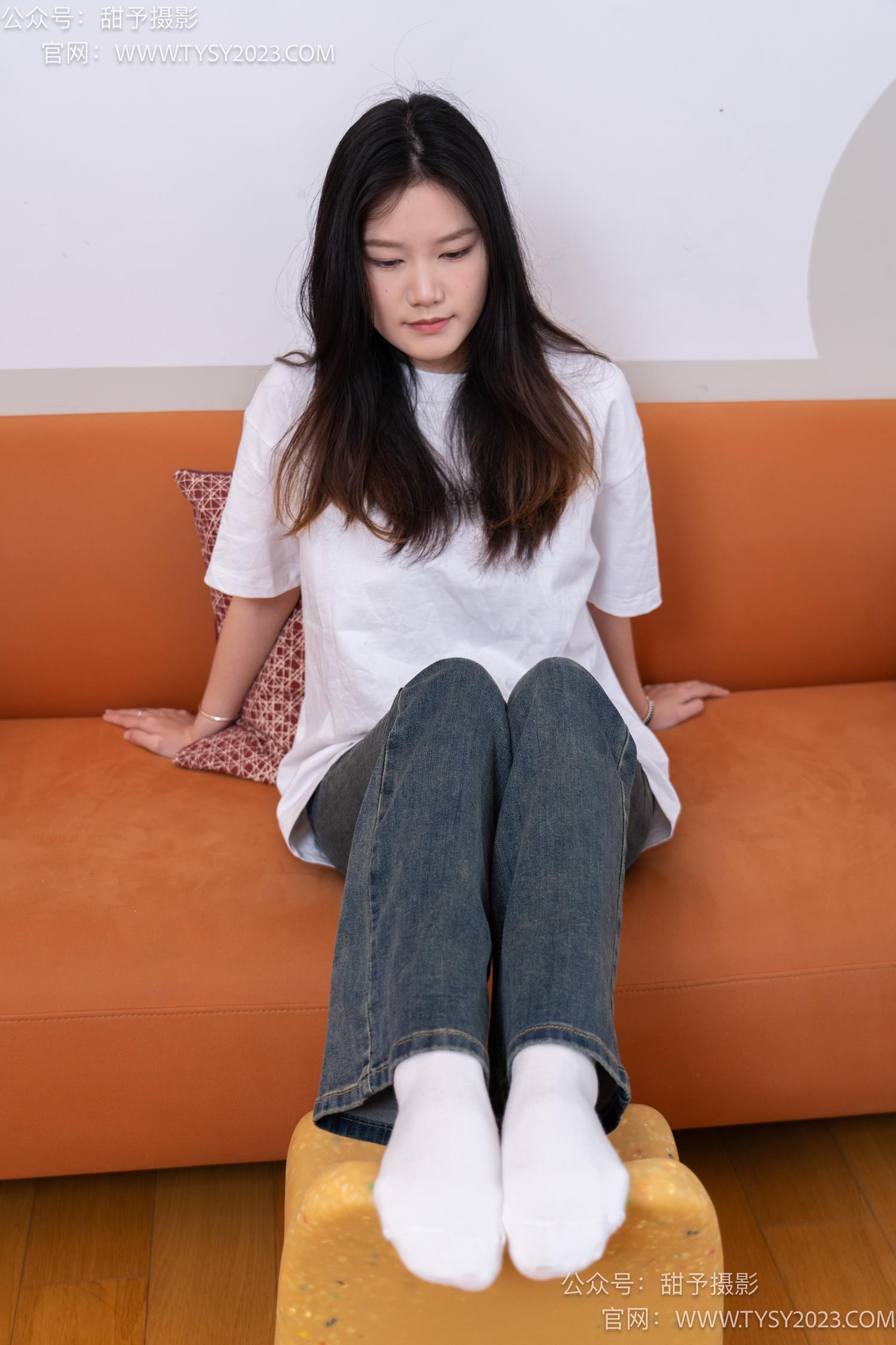 图片[82]-甜予摄影 NO.070 松松-板鞋、白棉袜、裸足[122P] – 速更版-美库