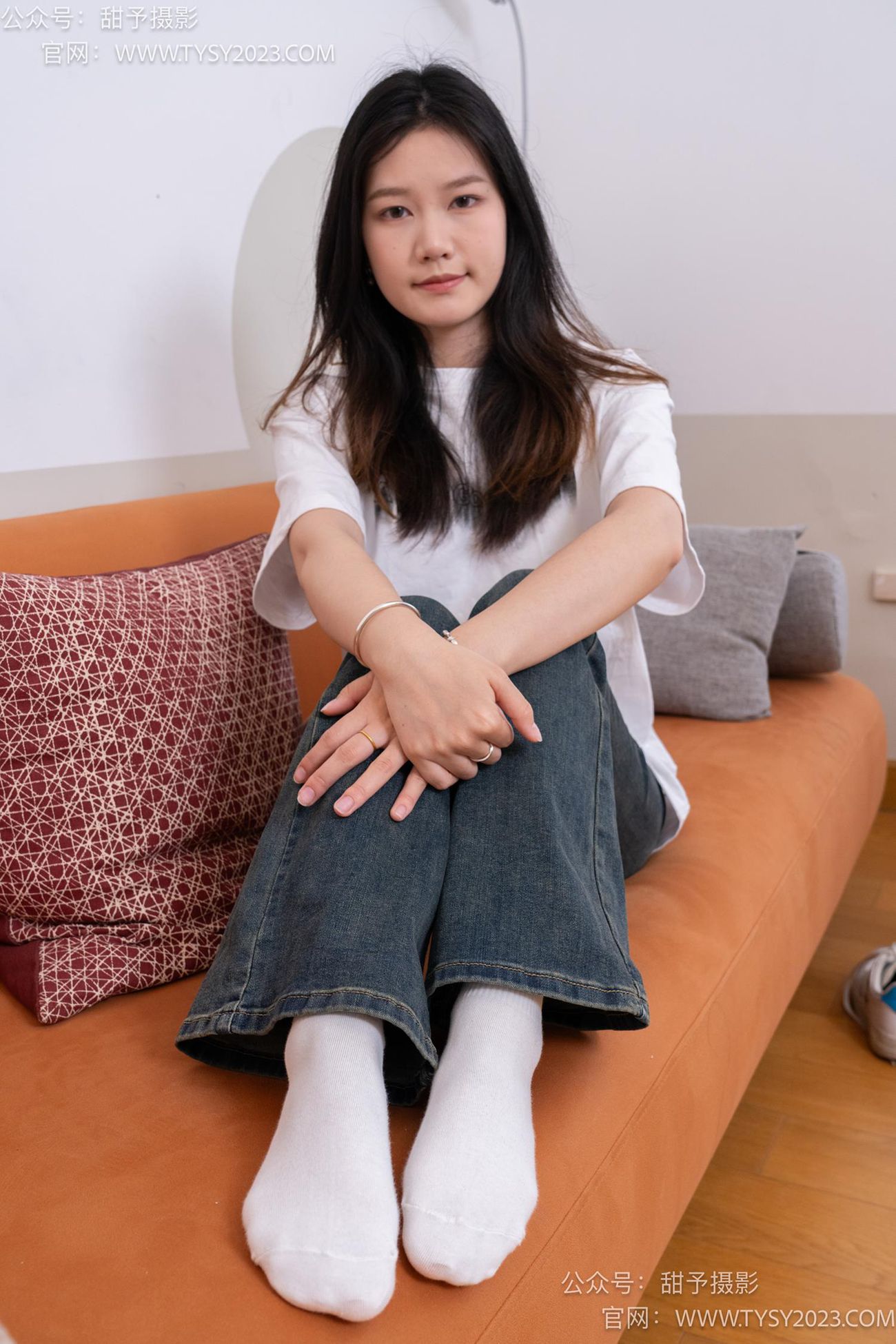 图片[100]-甜予摄影 NO.070 松松-板鞋、白棉袜、裸足[122P] – 速更版-美库