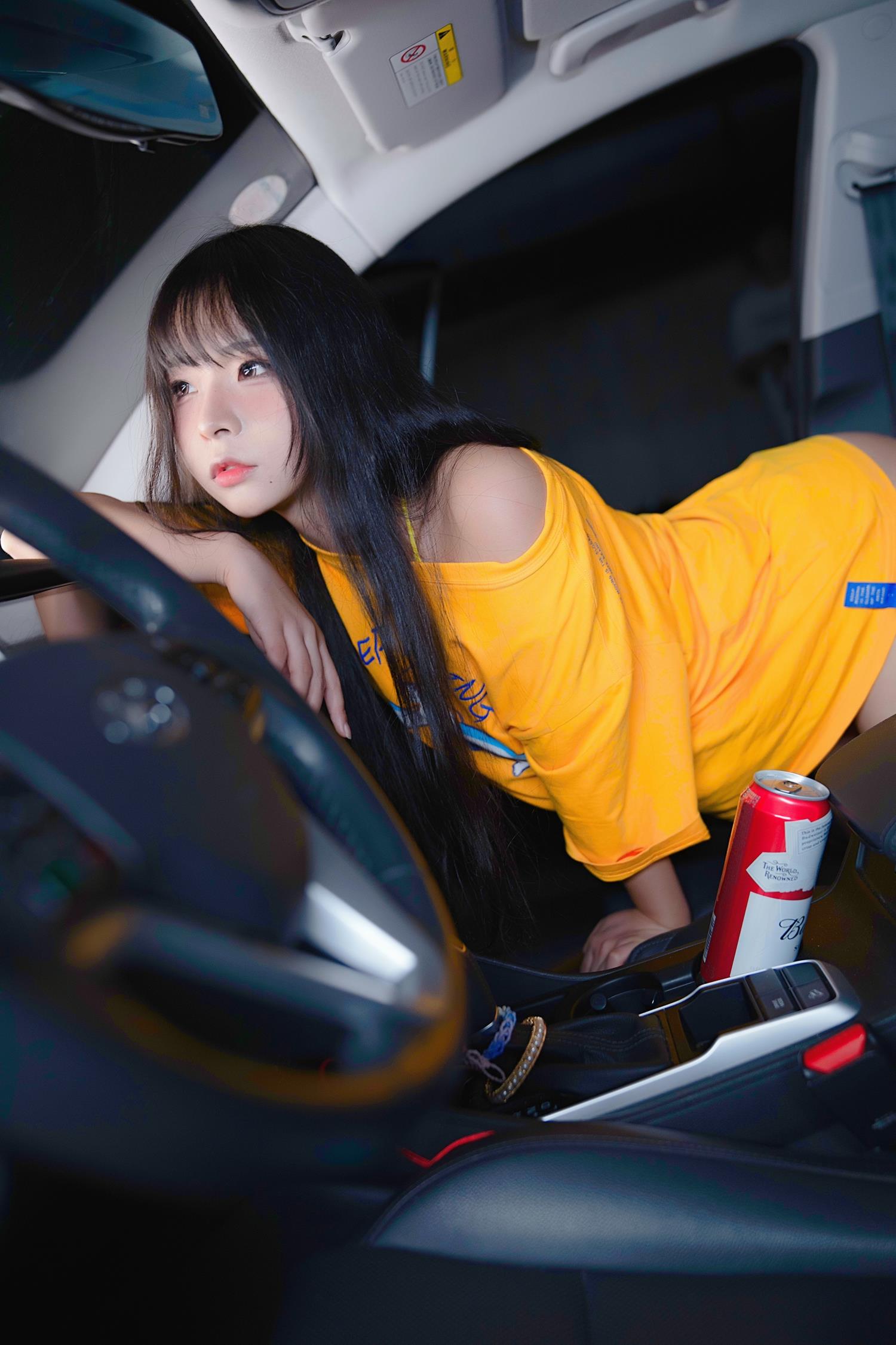 图片[11]-yuuhui玉汇  – 车内嫩黄[25P] – 速更版-美库