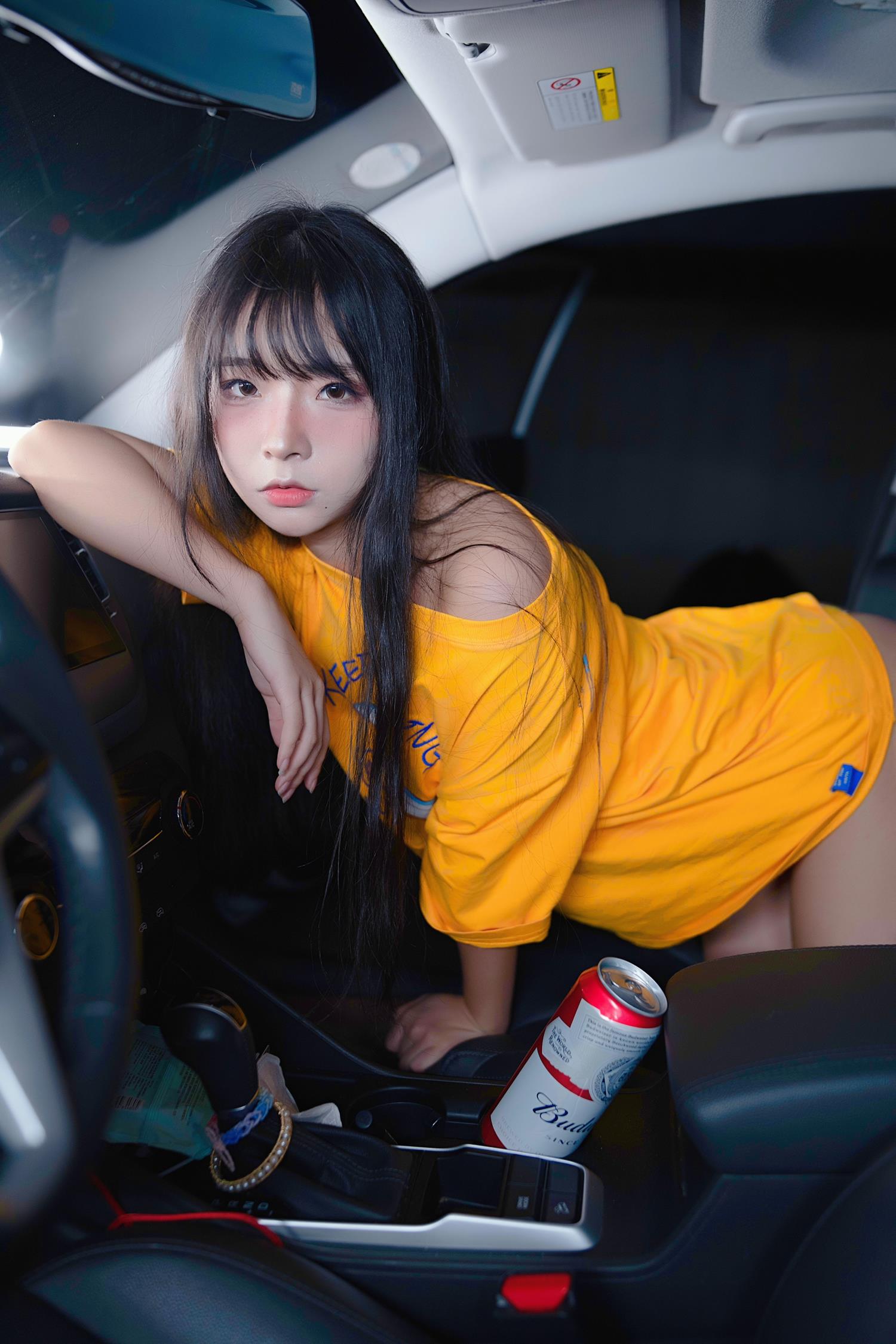 图片[12]-yuuhui玉汇  – 车内嫩黄[25P] – 速更版-美库