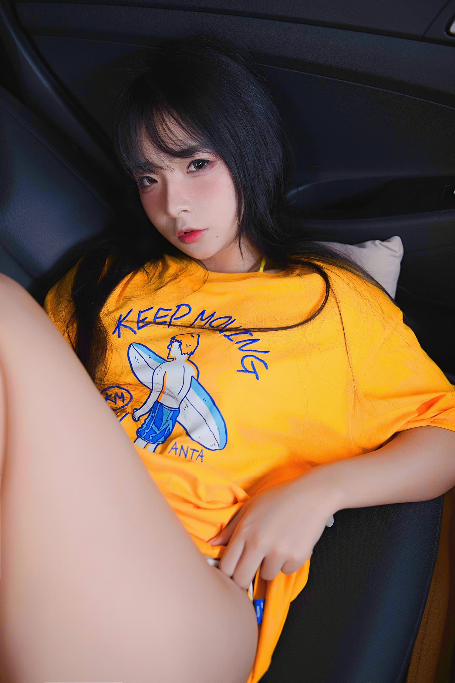 图片[16]-yuuhui玉汇  – 车内嫩黄[25P] – 速更版-美库