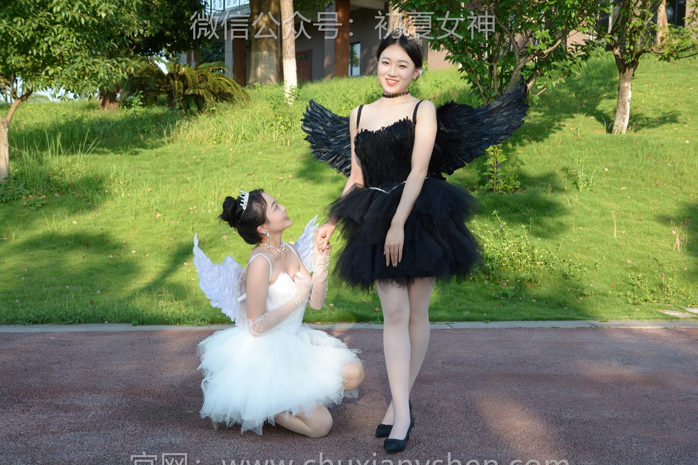 图片[10]-初夏女神 NO.222 双双、环环 黑白天使[140P] – 速更版-美库