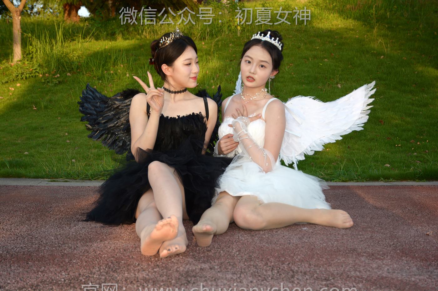 图片[111]-初夏女神 NO.222 双双、环环 黑白天使[140P] – 速更版-美库