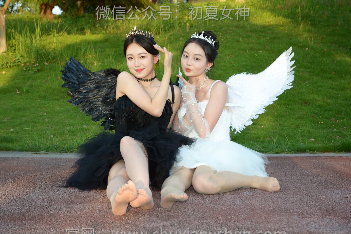 图片[116]-初夏女神 NO.222 双双、环环 黑白天使[140P] – 速更版-美库