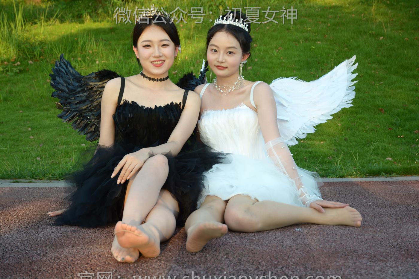 图片[125]-初夏女神 NO.222 双双、环环 黑白天使[140P] – 速更版-美库