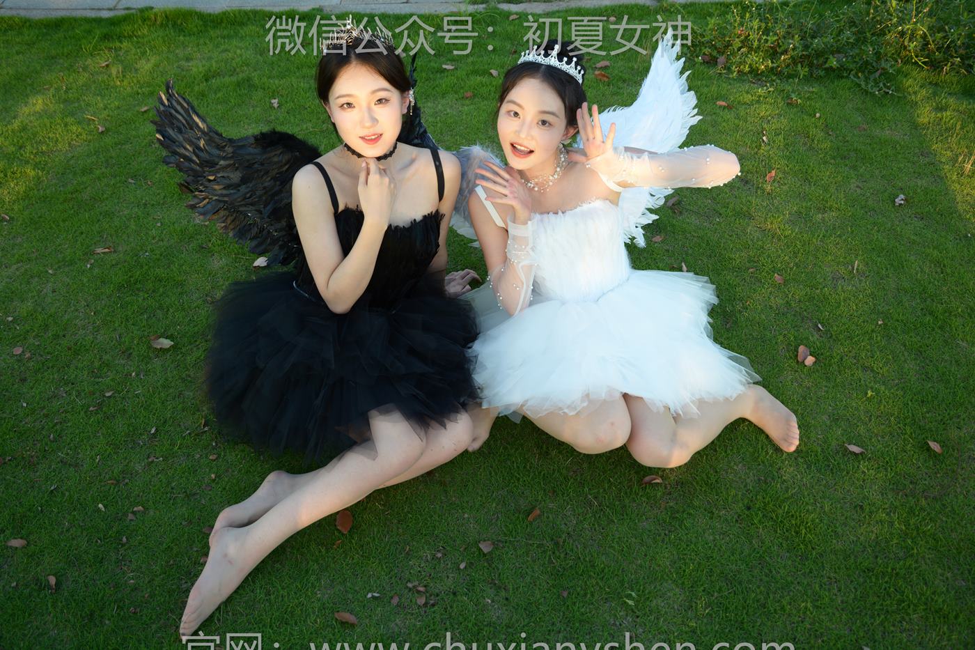 图片[127]-初夏女神 NO.222 双双、环环 黑白天使[140P] – 速更版-美库
