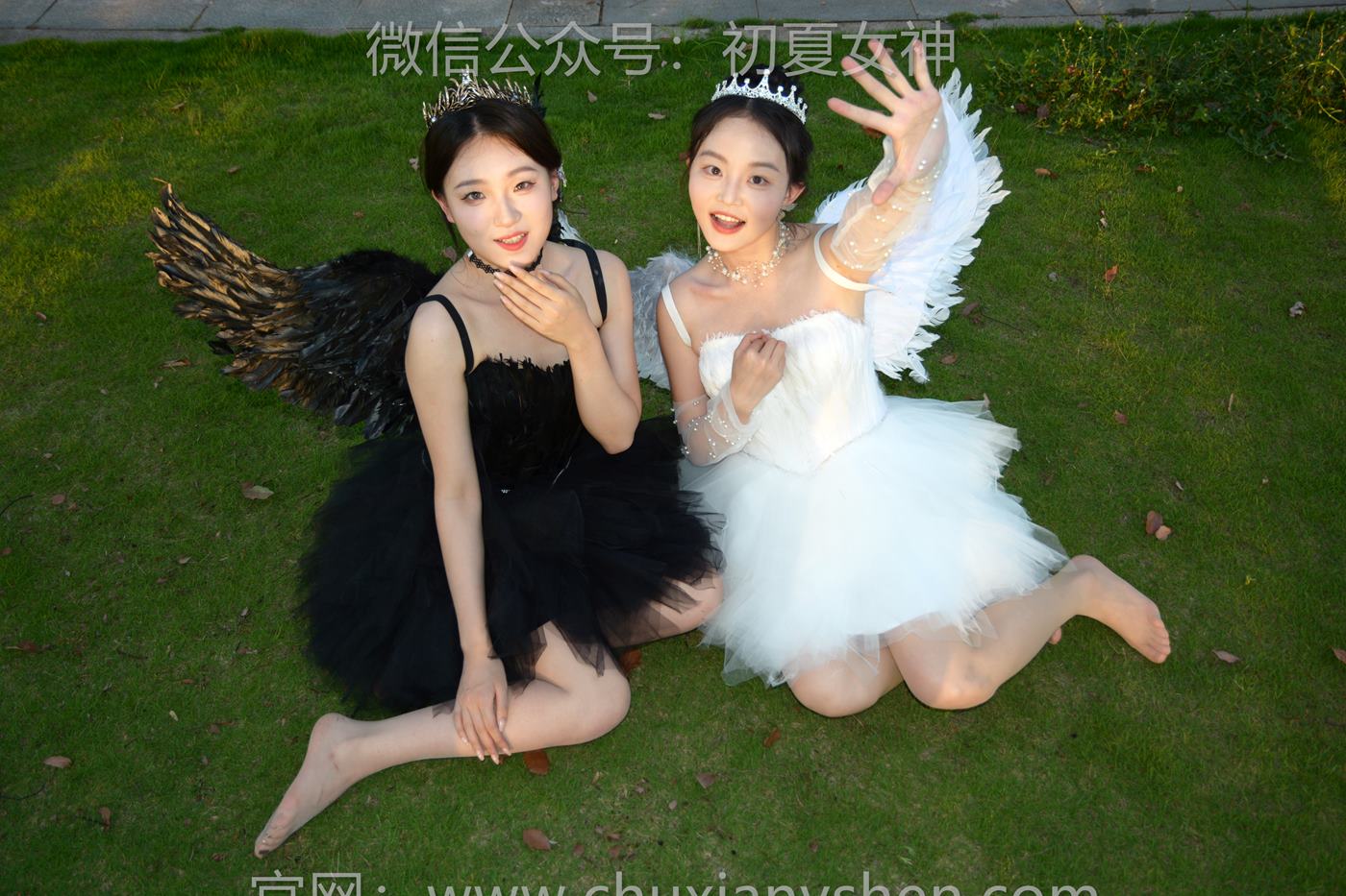 图片[128]-初夏女神 NO.222 双双、环环 黑白天使[140P] – 速更版-美库