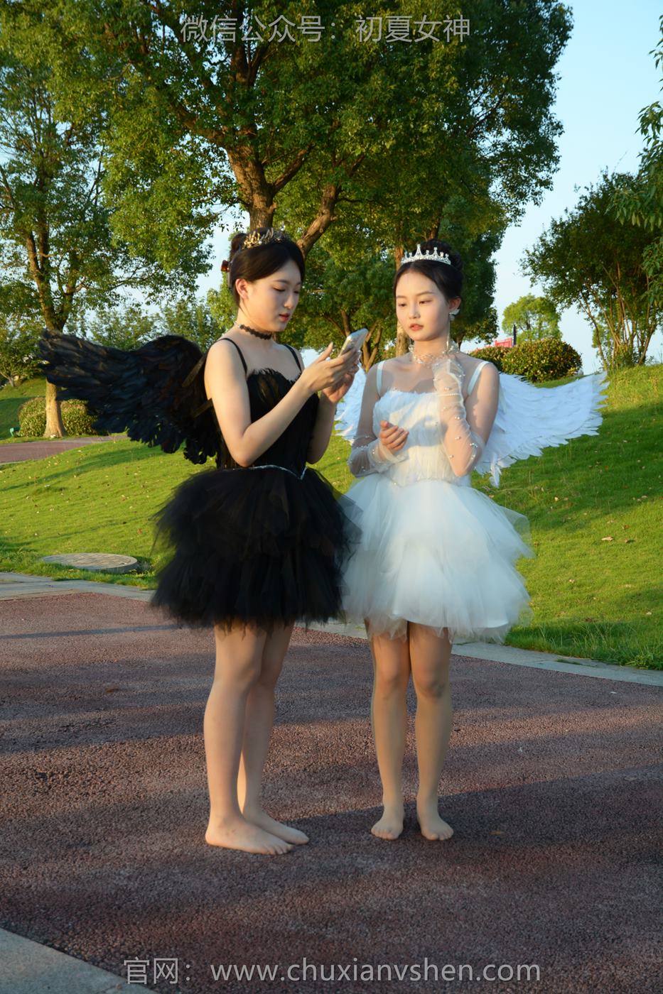 图片[140]-初夏女神 NO.222 双双、环环 黑白天使[140P] – 速更版-美库