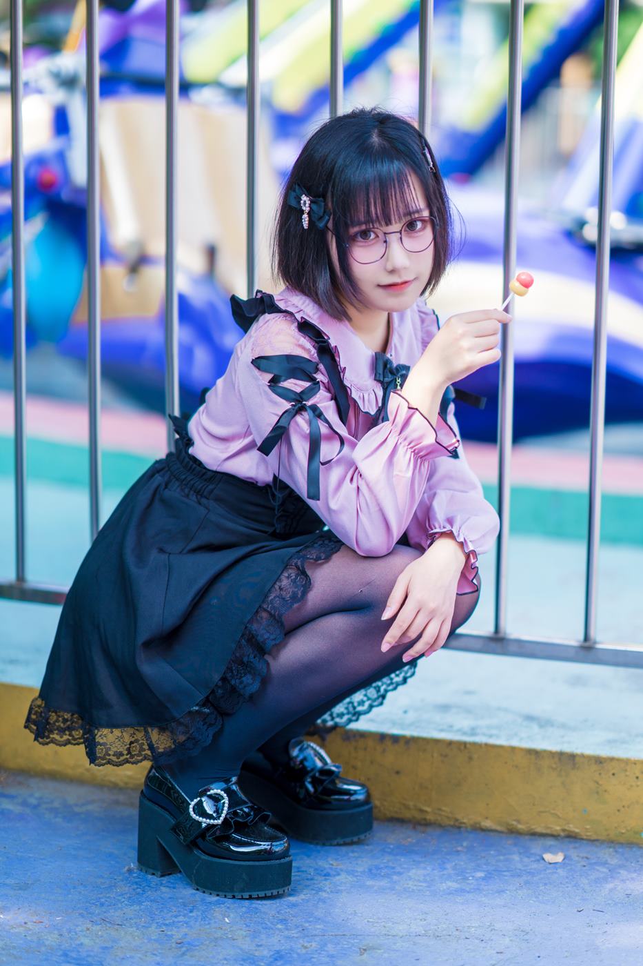 图片[12]-lunananya – 黑丝地雷妹[26P] – 速更版-美库