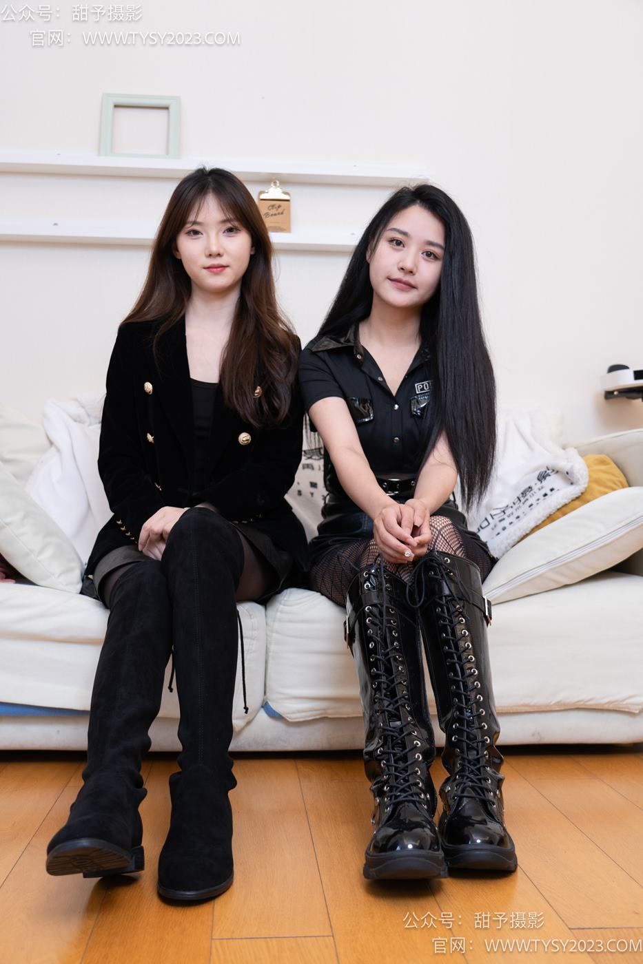 图片[165]-甜予摄影 NO.071 璇璇澜澜-长靴、黑丝、渔网袜、裸足、互相撕破丝袜剧情[172P/2V/11.0GB] – 速更版-美库